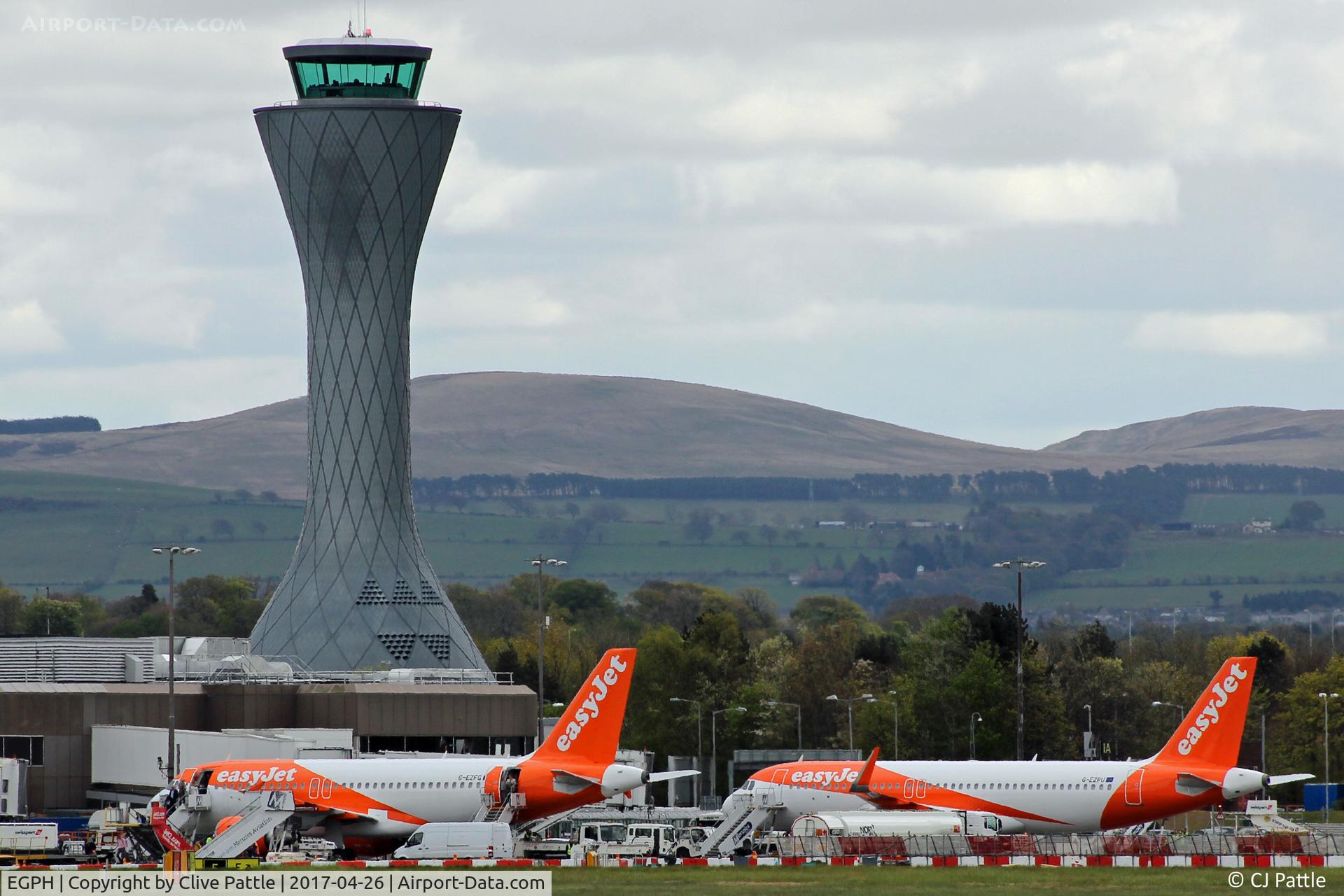 Edinburgh Airport, Edinburgh, Scotland United Kingdom (EGPH) - EDI skyline
