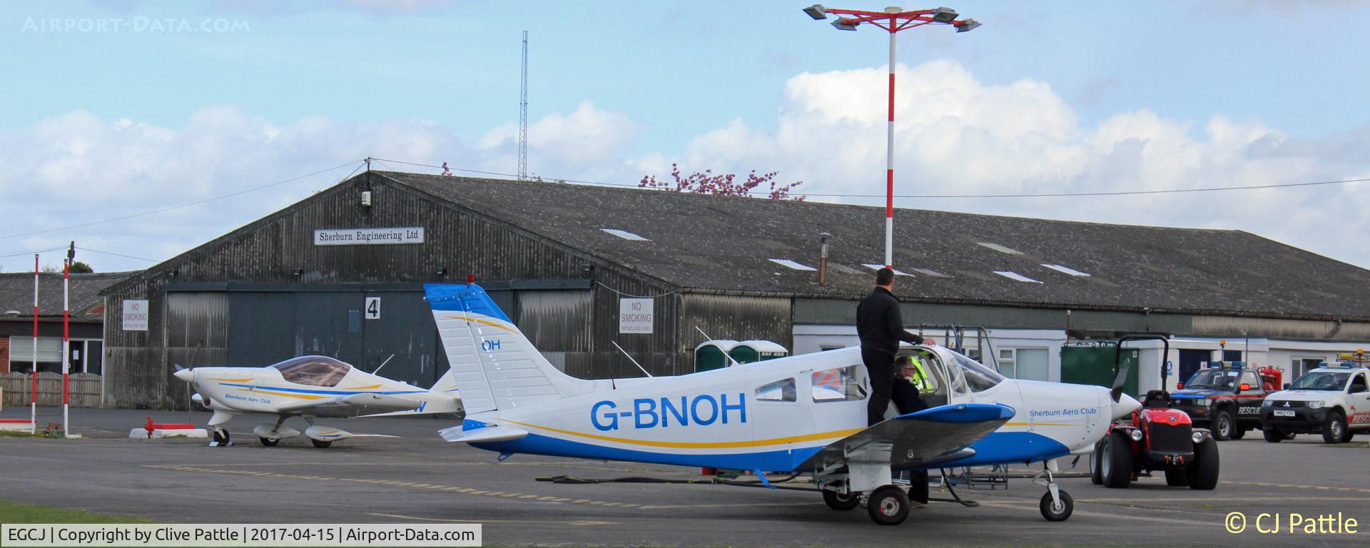 Sherburn-in-Elmet Airfield Airport, Sherburn-in-Elmet, England United Kingdom (EGCJ) - Aircraft refuelling operations at EGCJ