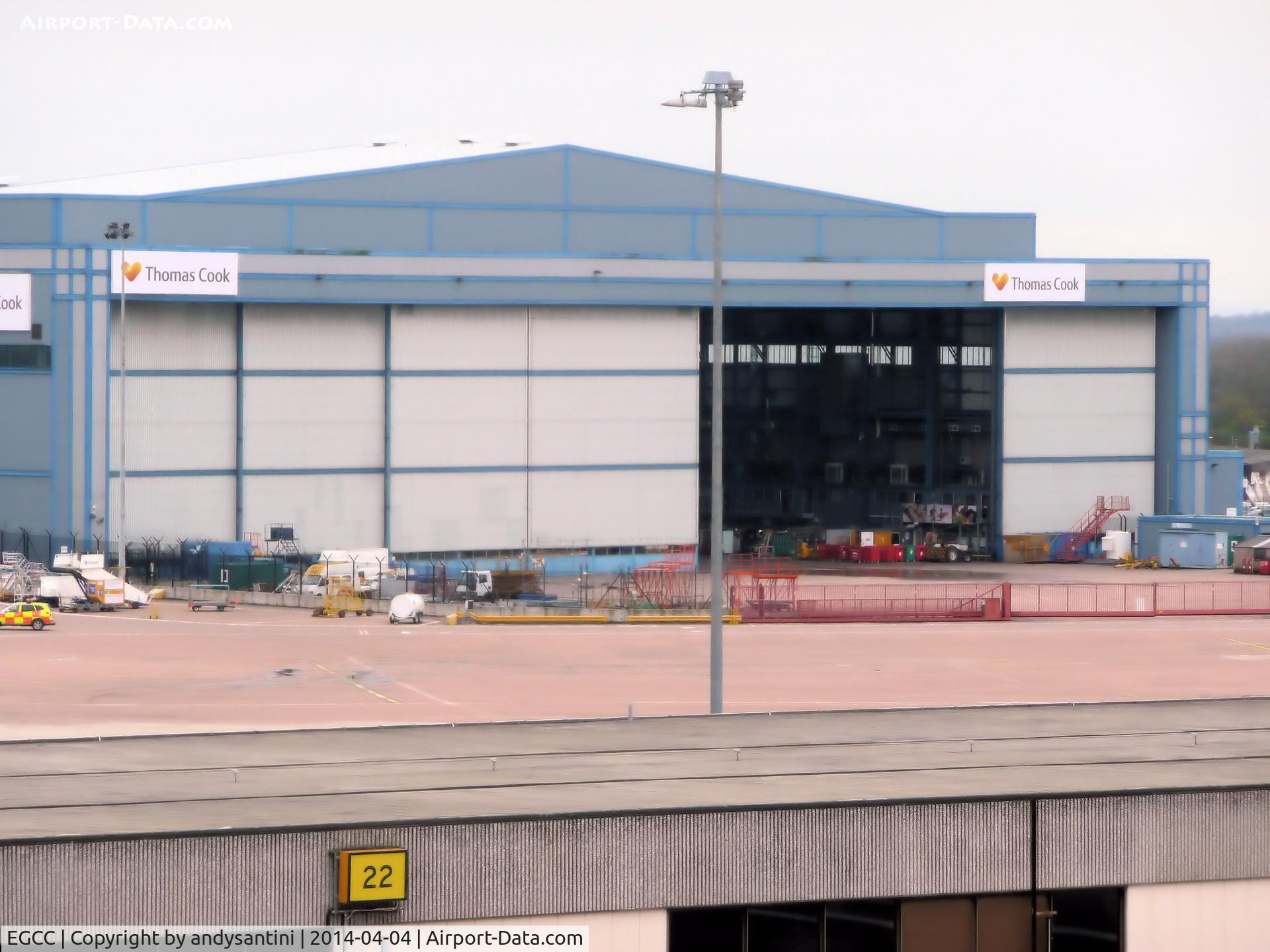 Manchester Airport, Manchester, England United Kingdom (EGCC) - thomas cook hanger