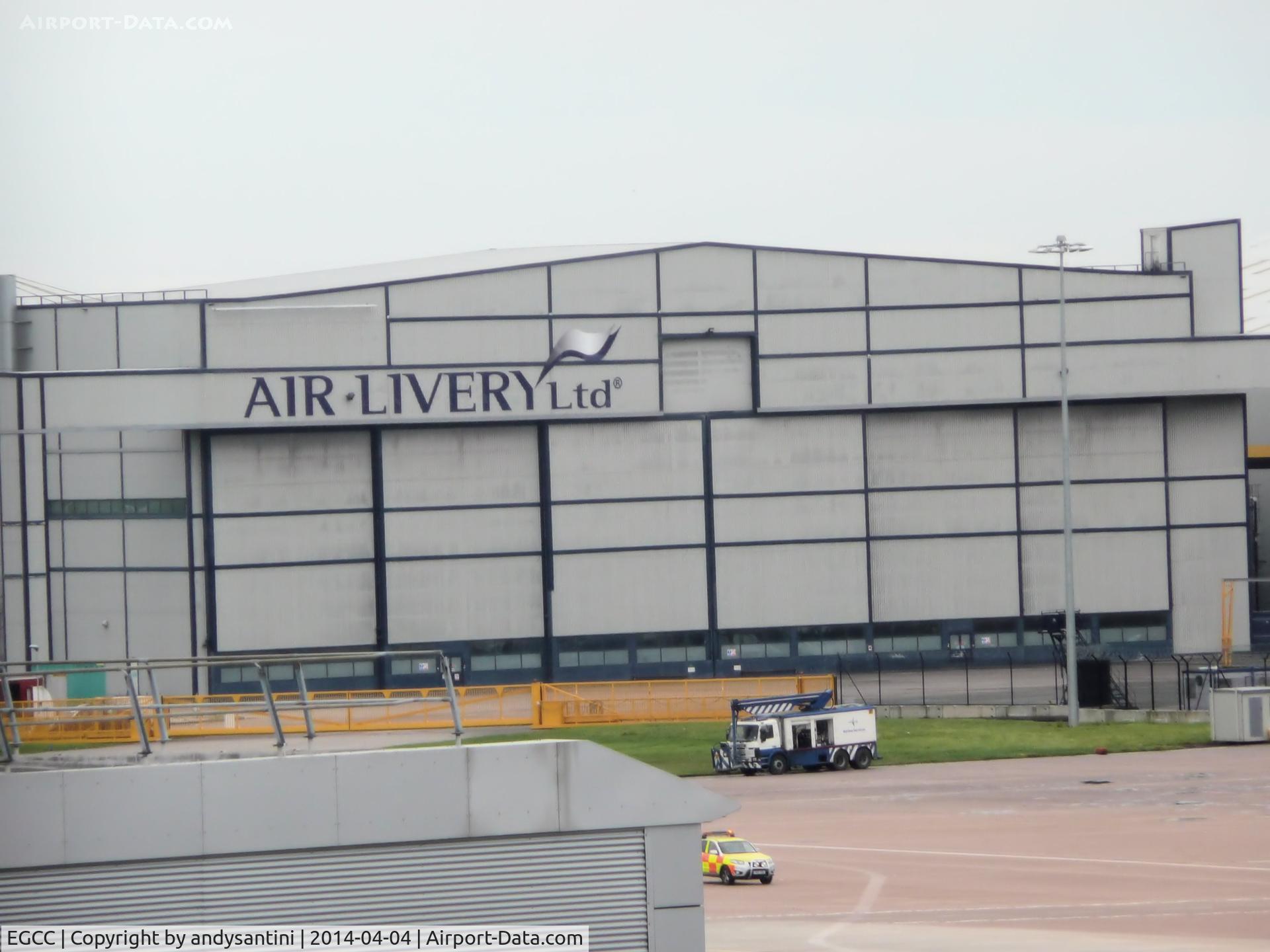 Manchester Airport, Manchester, England United Kingdom (EGCC) - air livery ltd hanger