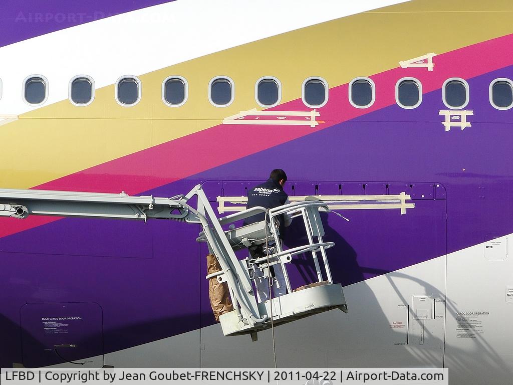 Bordeaux Airport, Merignac Airport France (LFBD) - THAI at SABENA TECHNICS