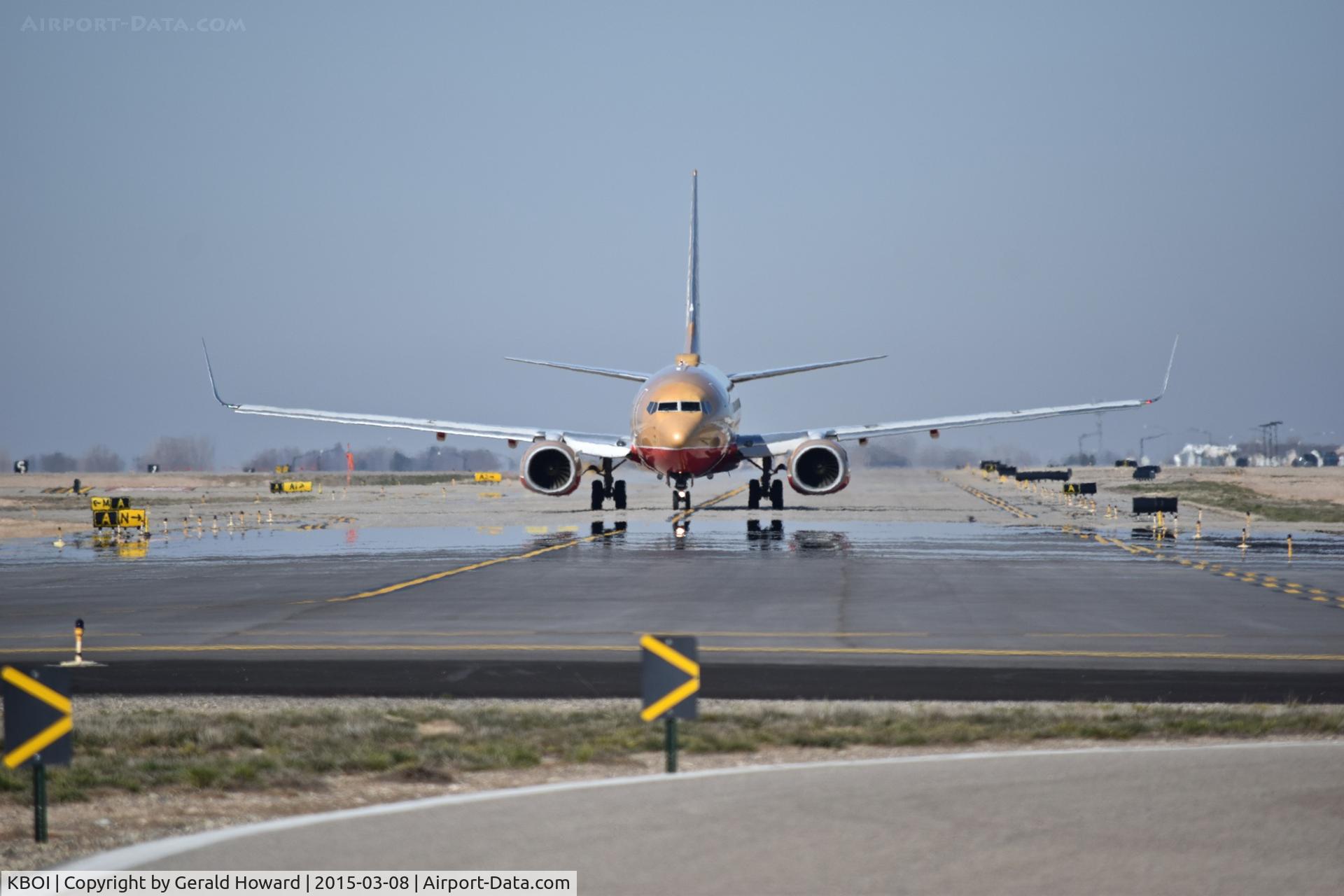 Boise Air Terminal/gowen Fld Airport (BOI) - Southwest Airliner taxiing on Alpha to RWY 28R.