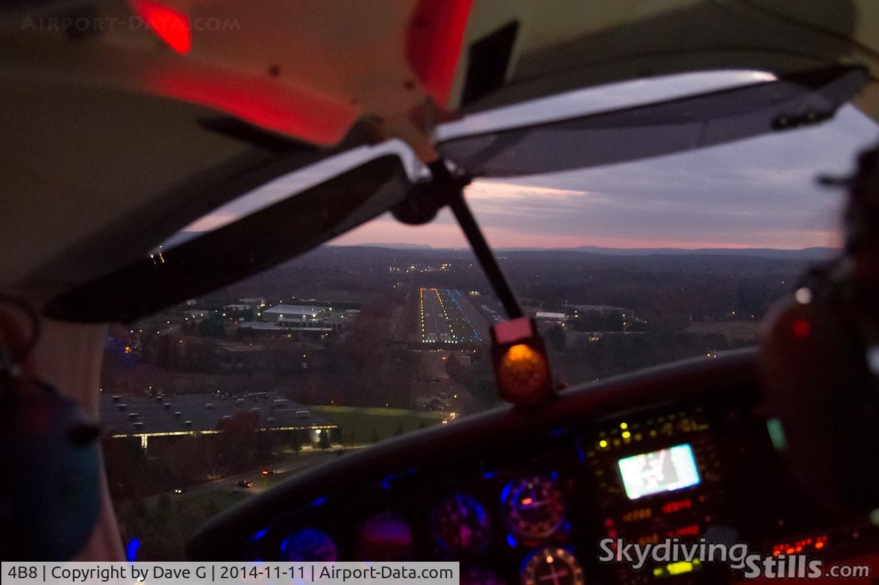 Robertson Field Airport (4B8) - Turning final at Robertson at sunset