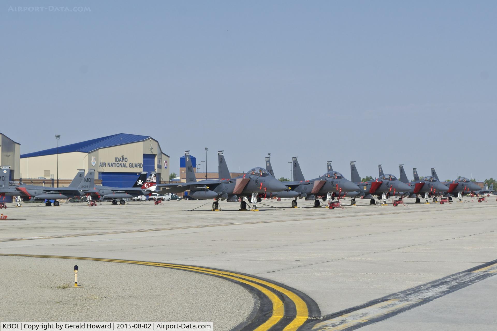 Boise Air Terminal/gowen Fld Airport (BOI) - Aircraft from the 428th Fighter Sq. 