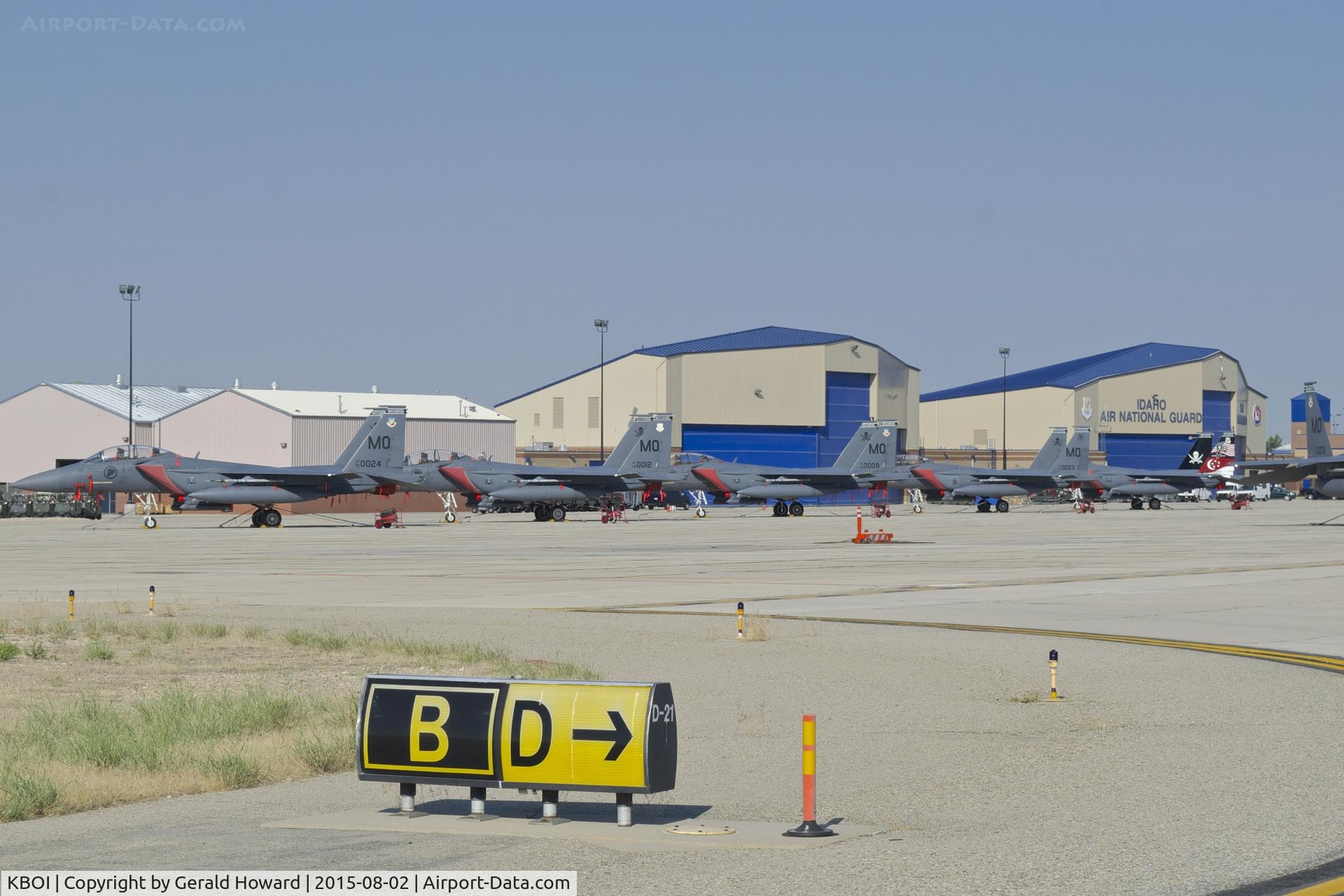 Boise Air Terminal/gowen Fld Airport (BOI) - Aircraft from the 428th Fighter Sq. 