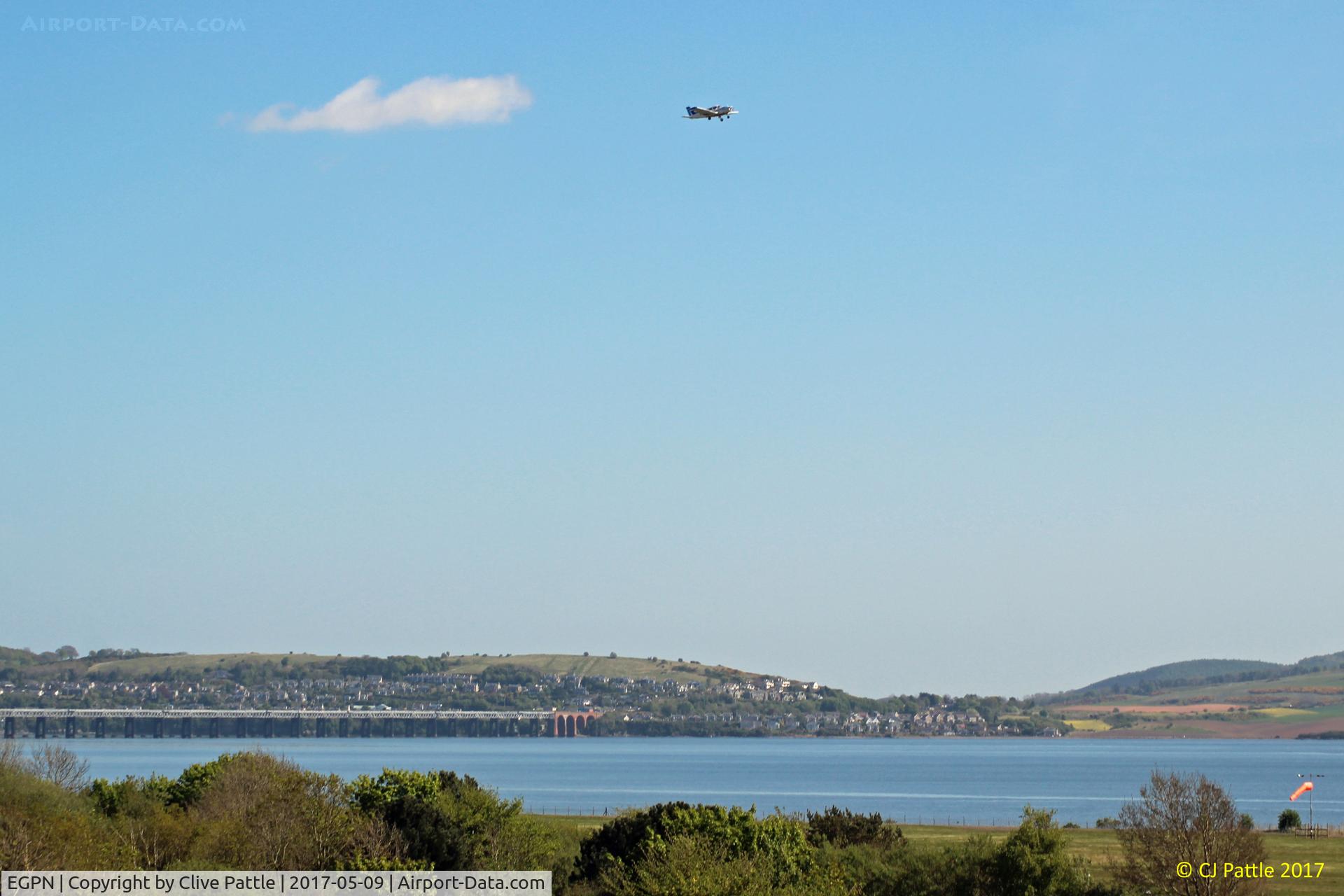 Dundee Airport, Dundee, Scotland United Kingdom (EGPN) - Circuit bashing at Dundee EGPN, showing the airports close proximity to the River Tay, hence its name 'Riverside'.