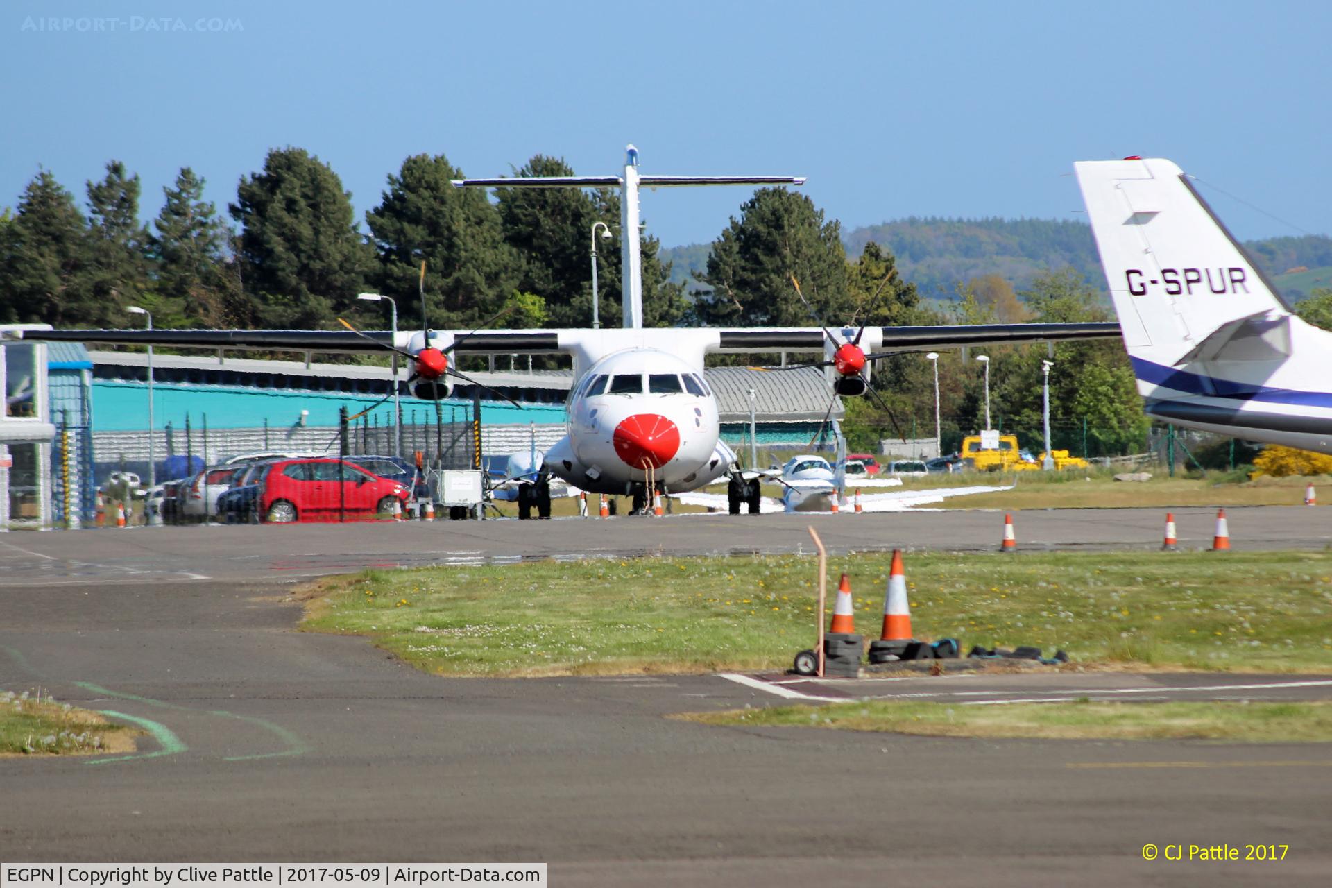 Dundee Airport, Dundee, Scotland United Kingdom (EGPN) - Apron view at Dundee