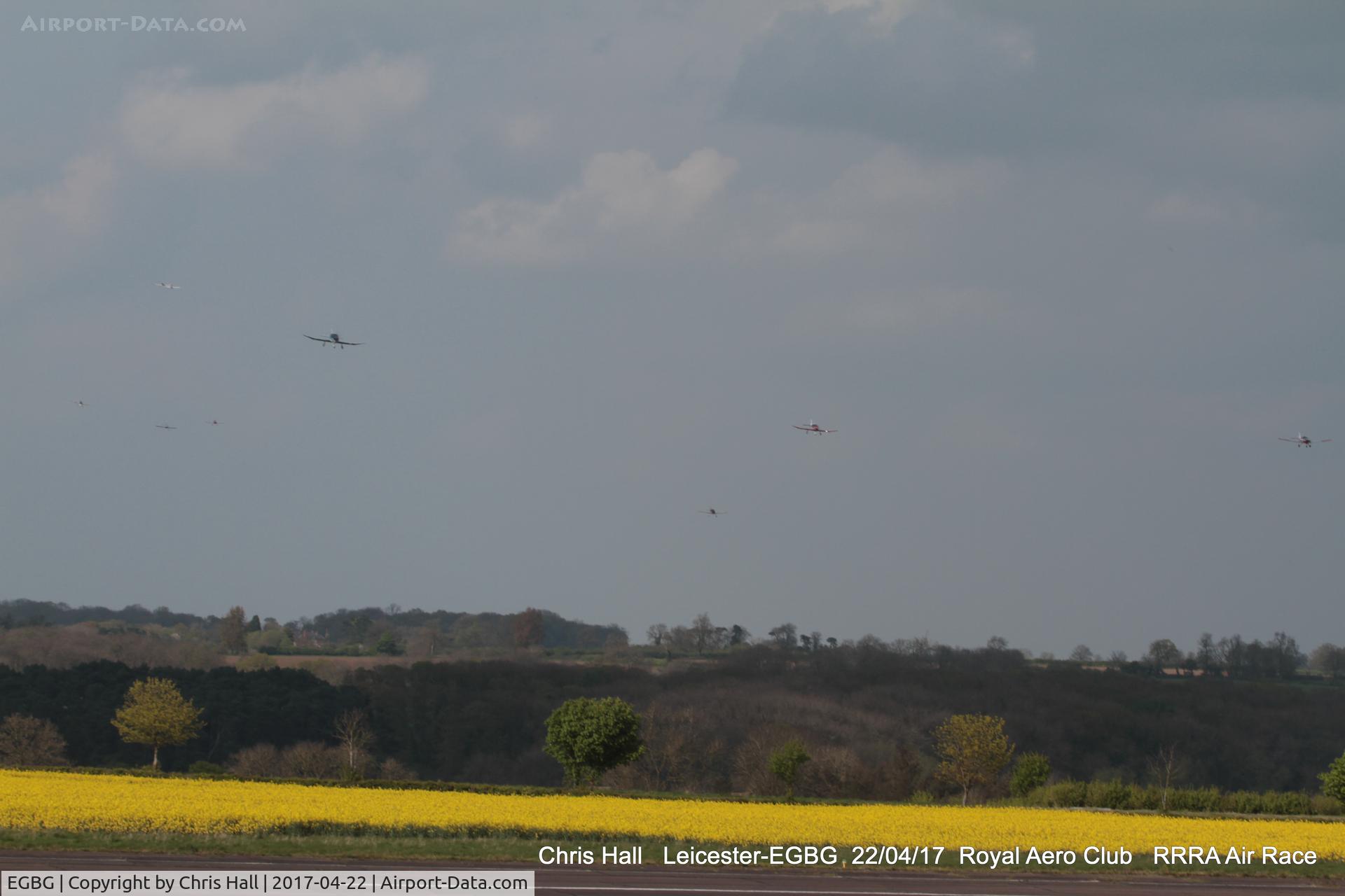 Leicester Airport, Leicester, England United Kingdom (EGBG) - seven aircraft dash for the finish line in the Royal Aero Club 3R's air race at Leicester