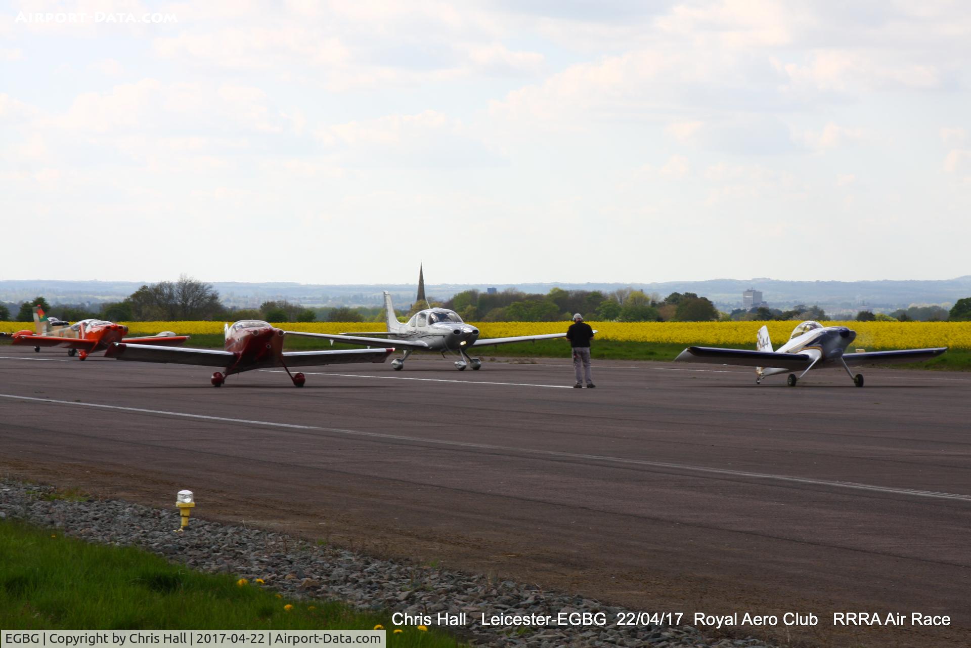 Leicester Airport, Leicester, England United Kingdom (EGBG) - on the start line for the Royal Aero Club 3R's air race at Leicester