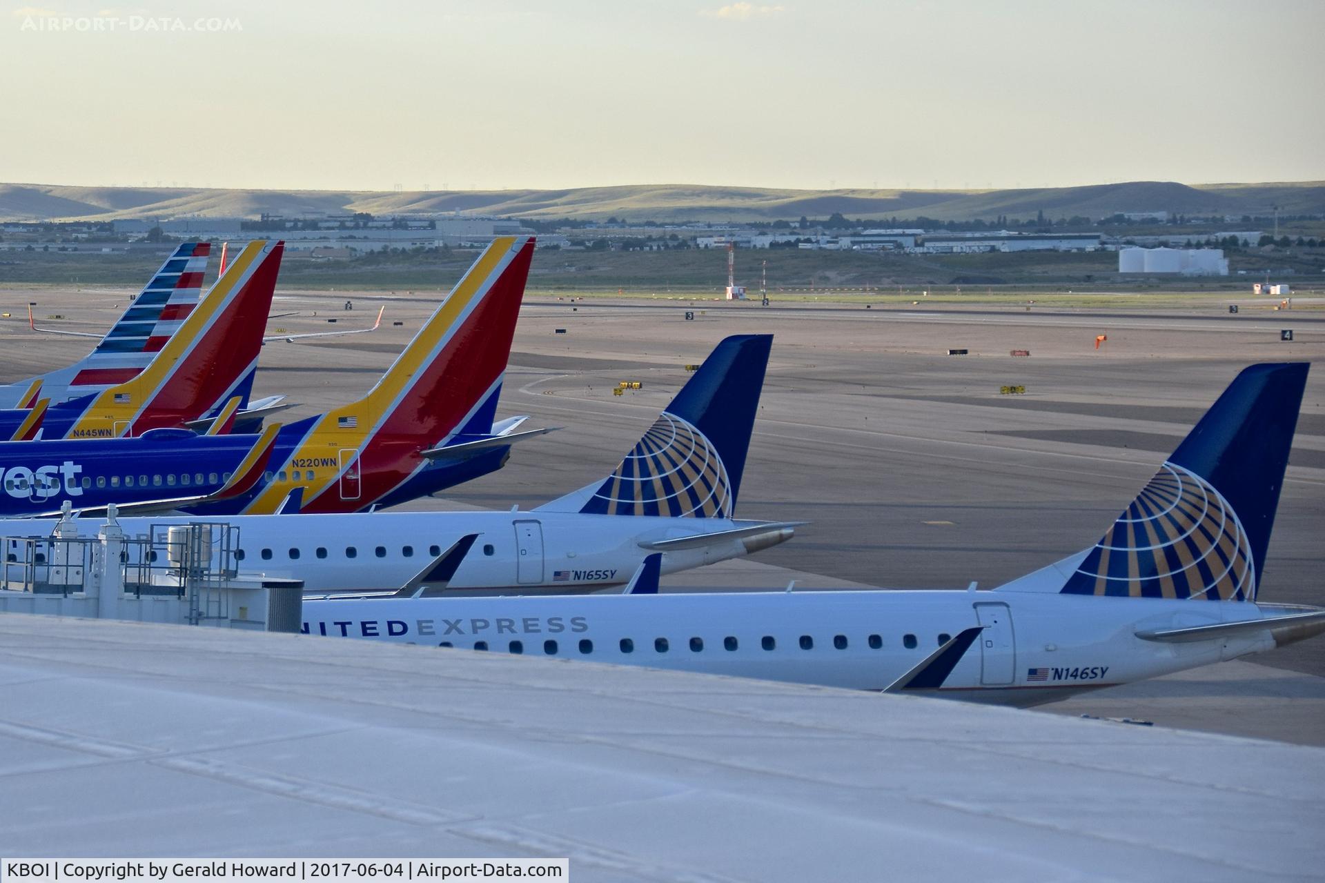 Boise Air Terminal/gowen Fld Airport (BOI) - Early morning on the south side of B Concourse.