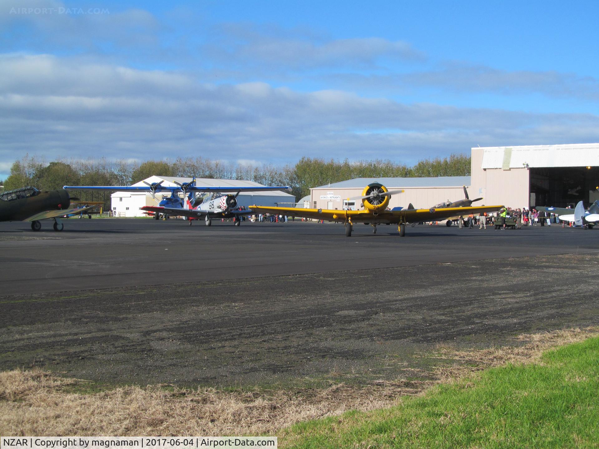 Ardmore Airport, Auckland New Zealand (NZAR) - warbird apron on dday show