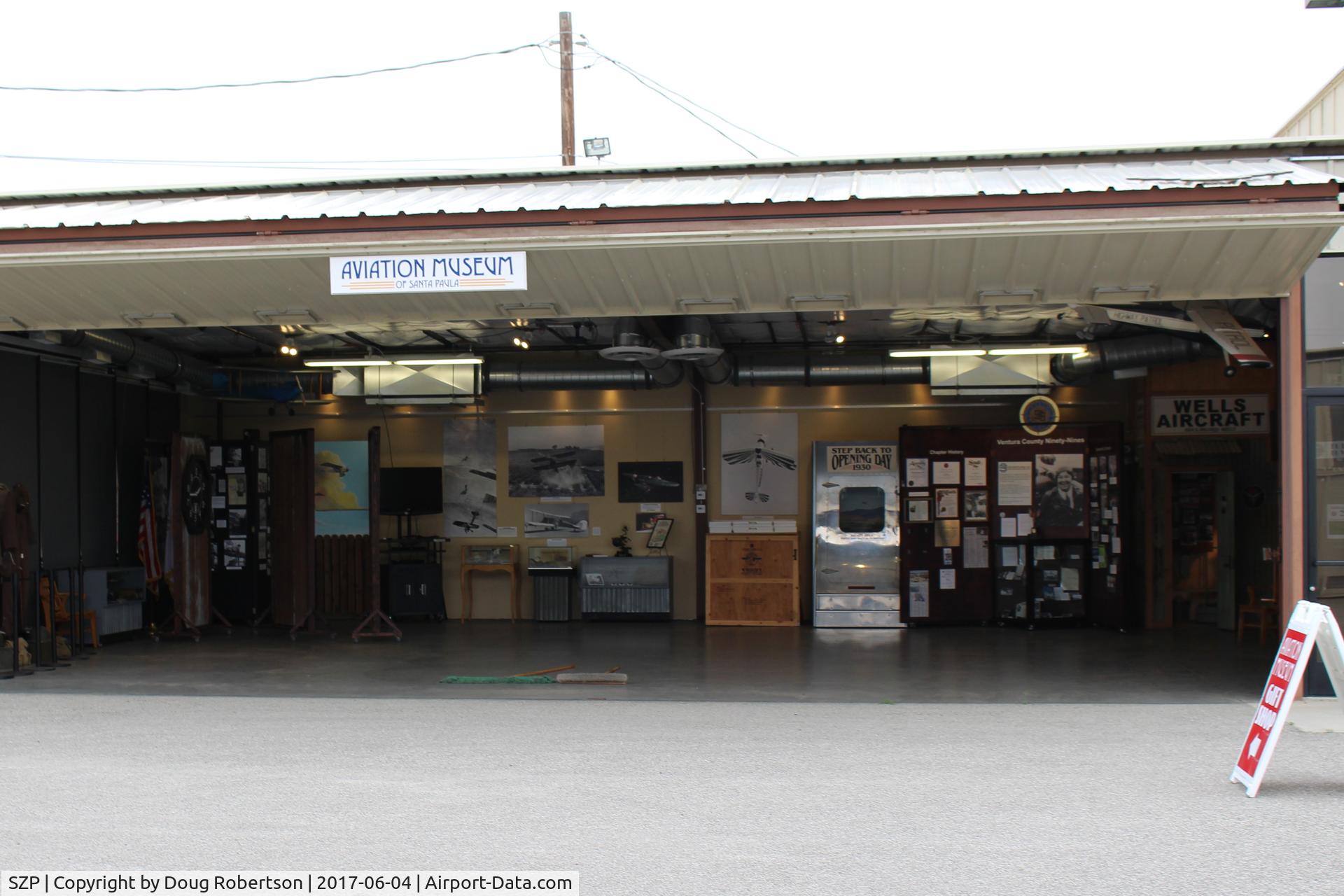 Santa Paula Airport (SZP) - Aviation Museum of Santa Paula Main Hangar-open First Sundays 1000-1400, Rain cancels