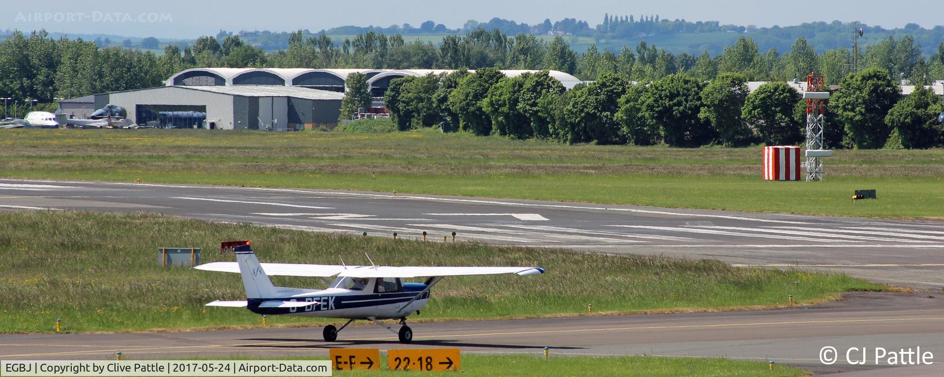 Gloucestershire Airport, Staverton, England United Kingdom (EGBJ) - Airfield view at Gloucester/Staverton