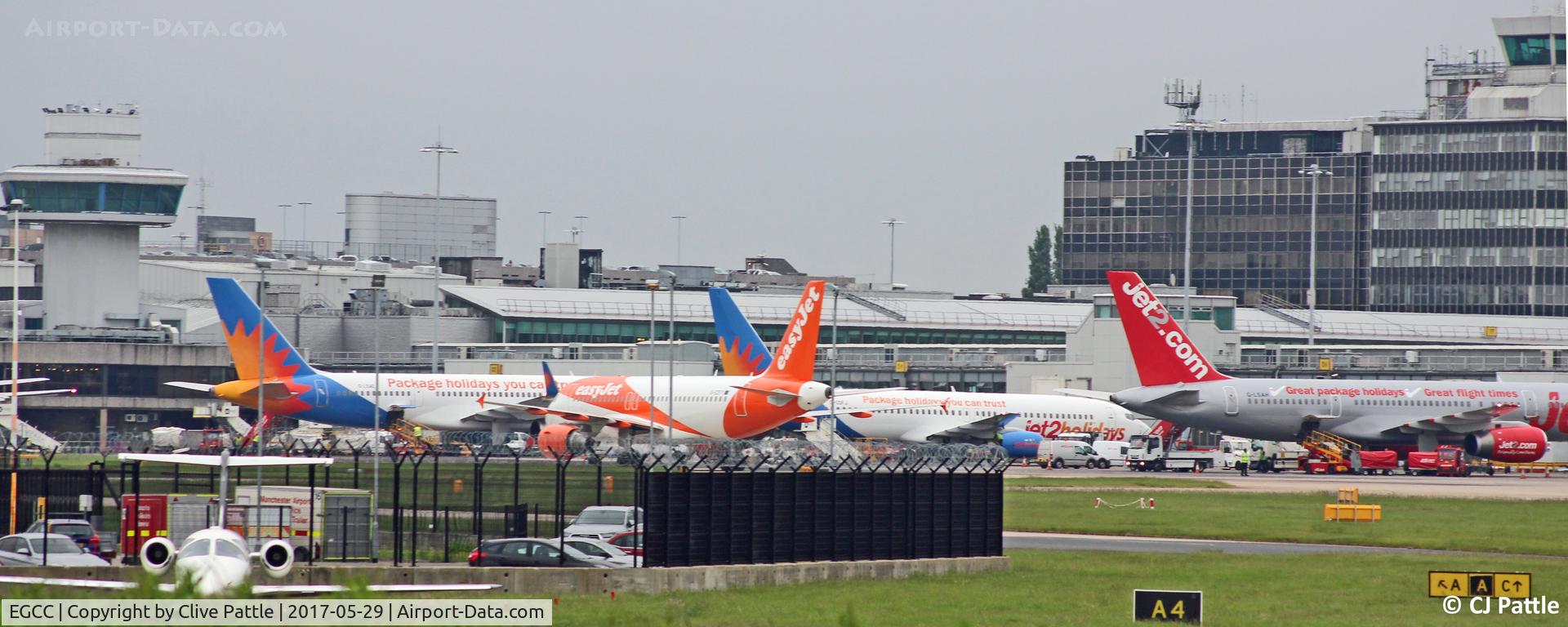 Manchester Airport, Manchester, England United Kingdom (EGCC) - Manchester EGCC Terminal Tails