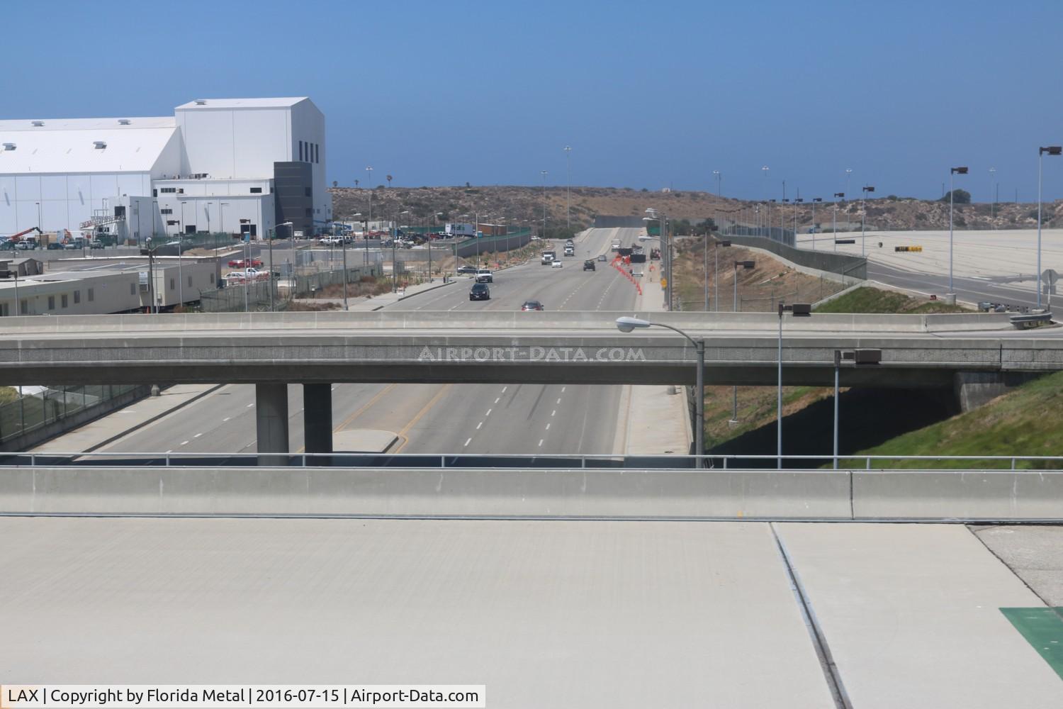 Los Angeles International Airport (LAX) - west entrance into hangar areas
