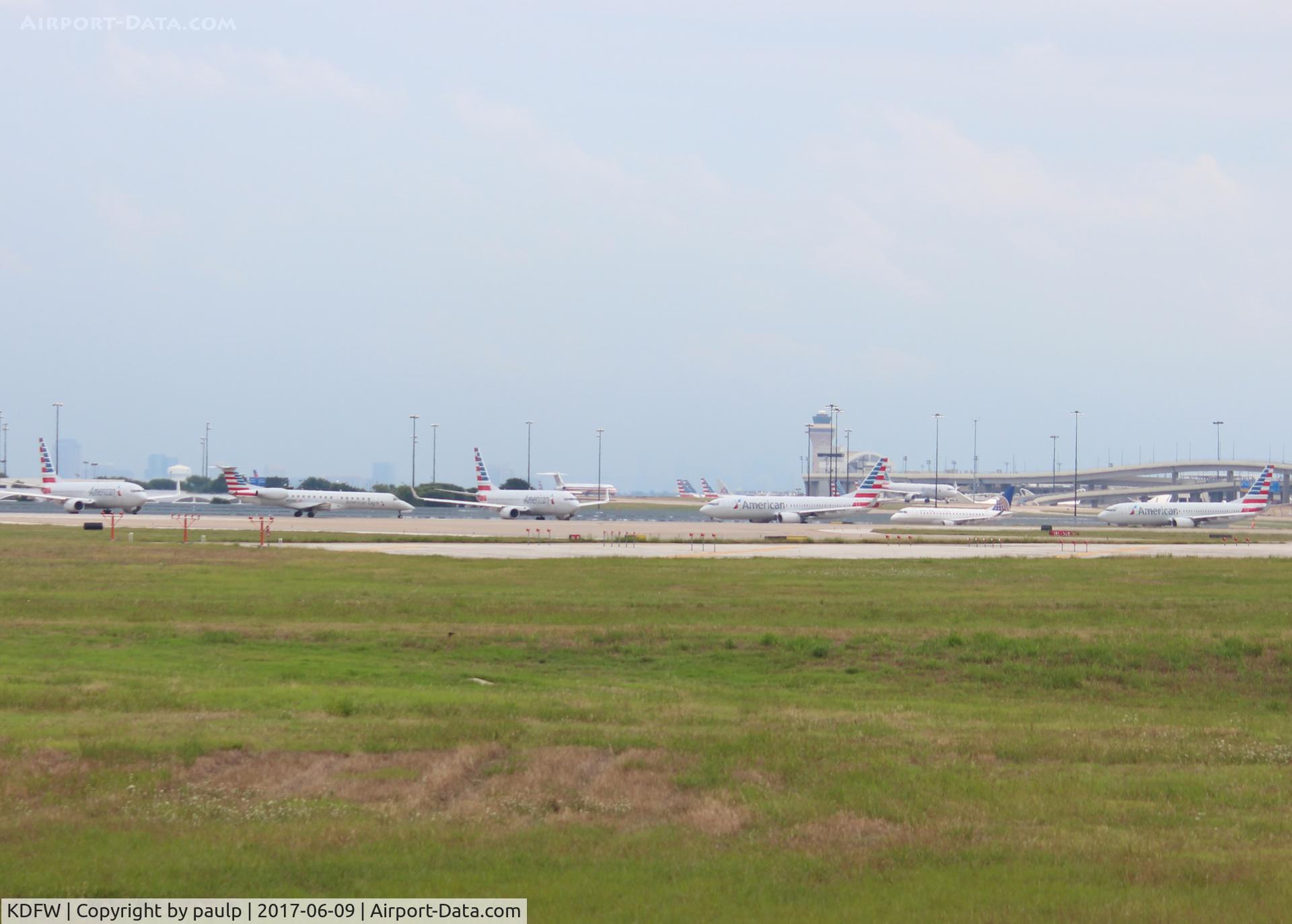 Dallas/fort Worth International Airport (DFW) - After a 45 minute hold because of severe storms. 