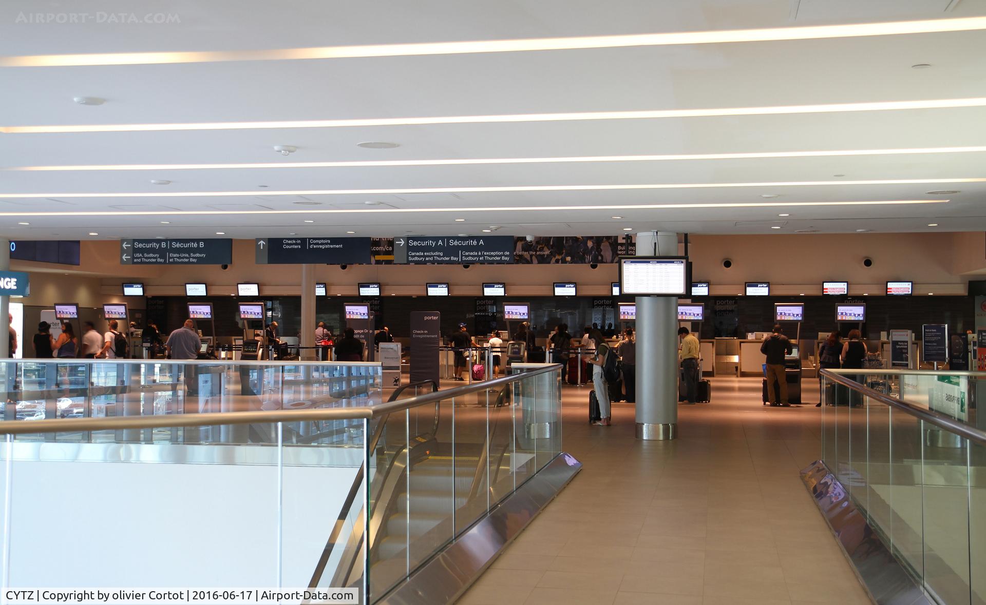 Toronto City Centre Airport, Toronto, Ontario Canada (CYTZ) - inside the terminal