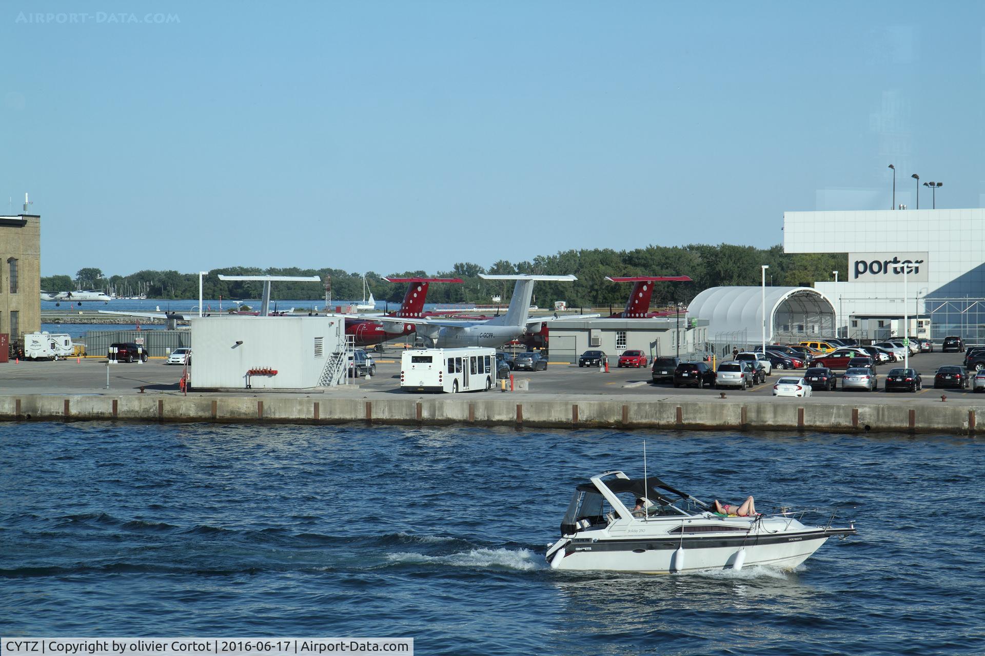 Toronto City Centre Airport, Toronto, Ontario Canada (CYTZ) - A view on the parking, from the ferry