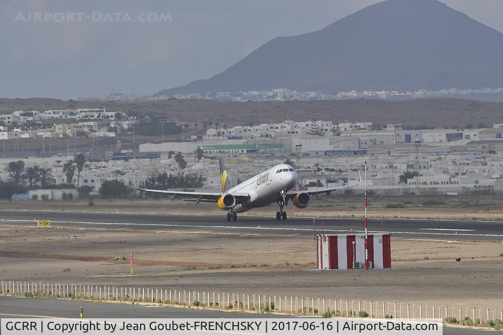 Arrecife Airport (Lanzarote Airport), Arrecife Spain (GCRR) - Condor take off runway 21