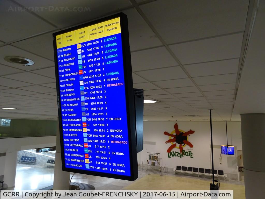 Arrecife Airport (Lanzarote Airport), Arrecife Spain (GCRR) - Arrecife airport, arrivals