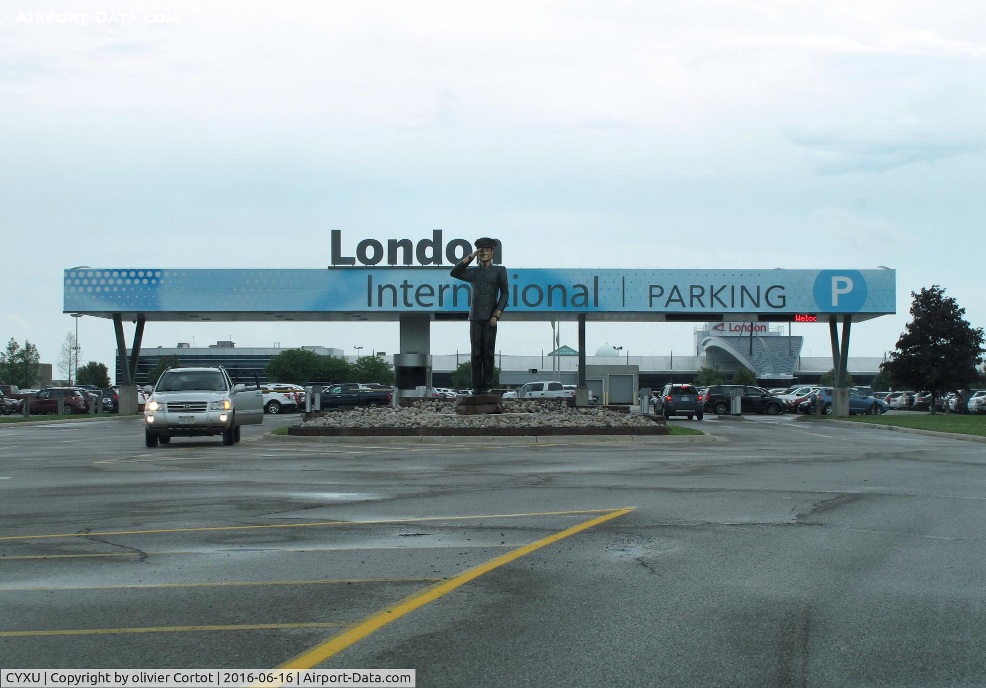 London International Airport (London Airport), London, Ontario Canada (CYXU) - the parking entry