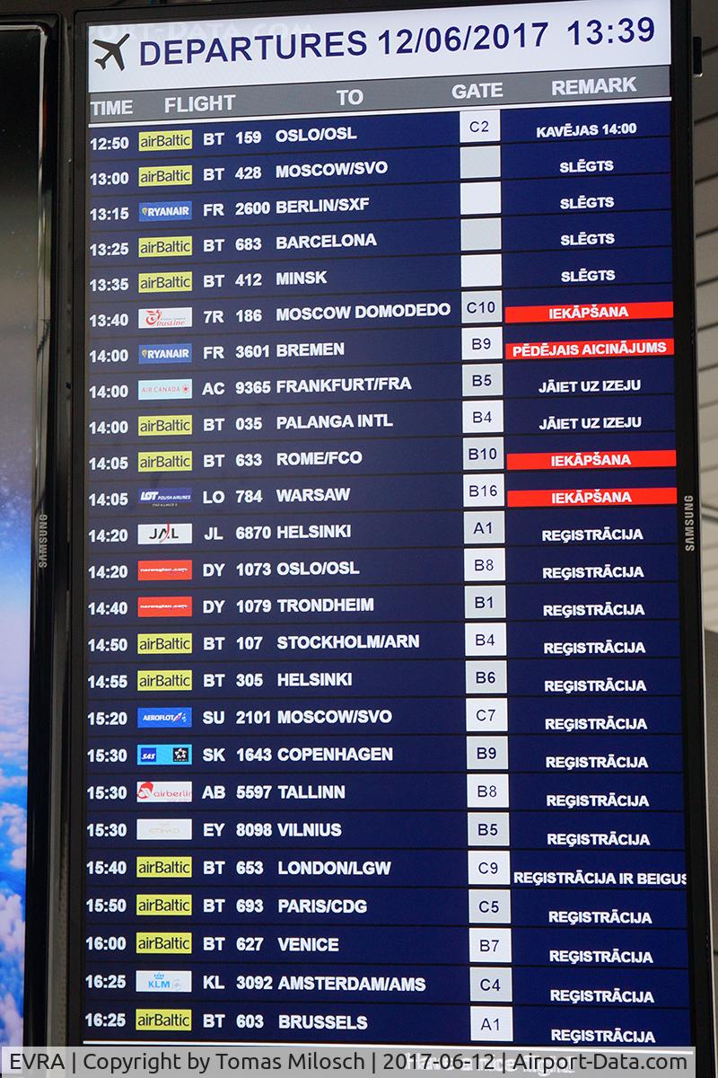 R?ga International Airport, R?ga Latvia (EVRA) -        