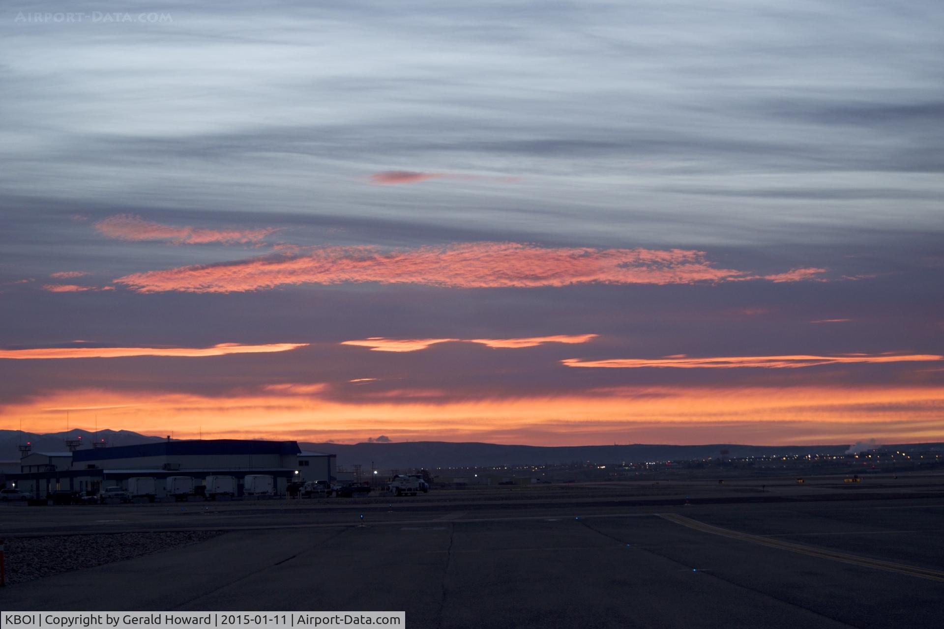 Boise Air Terminal/gowen Fld Airport (BOI) - Early morning.