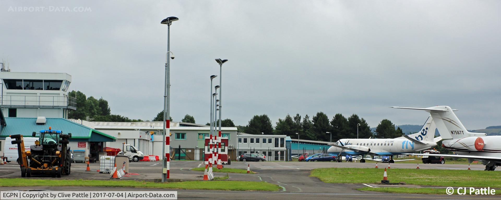 Dundee Airport, Dundee, Scotland United Kingdom (EGPN) - Dundee Terminal and apron view