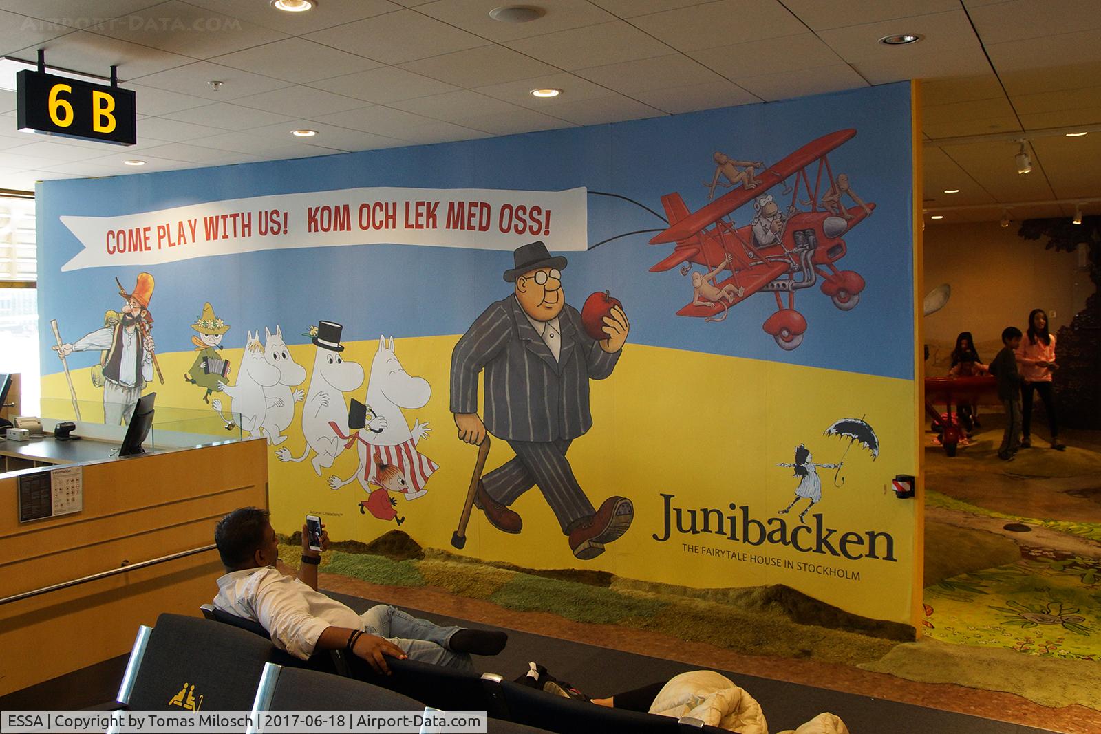 Stockholm-Arlanda Airport, Stockholm Sweden (ESSA) - Playing area for the kids inside Terminal 5