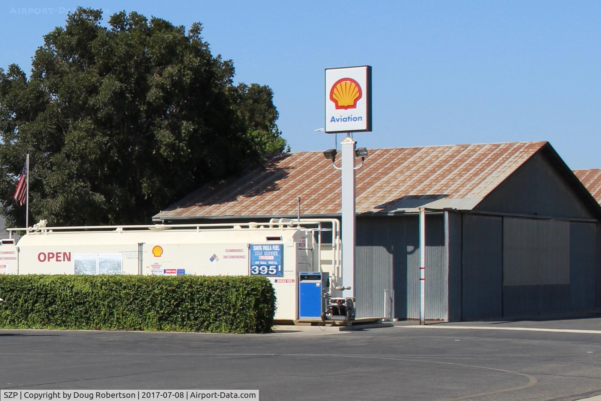Santa Paula Airport (SZP) - Santa Paula SHELL 100LL Self-Serve Fuel Dock, no price change