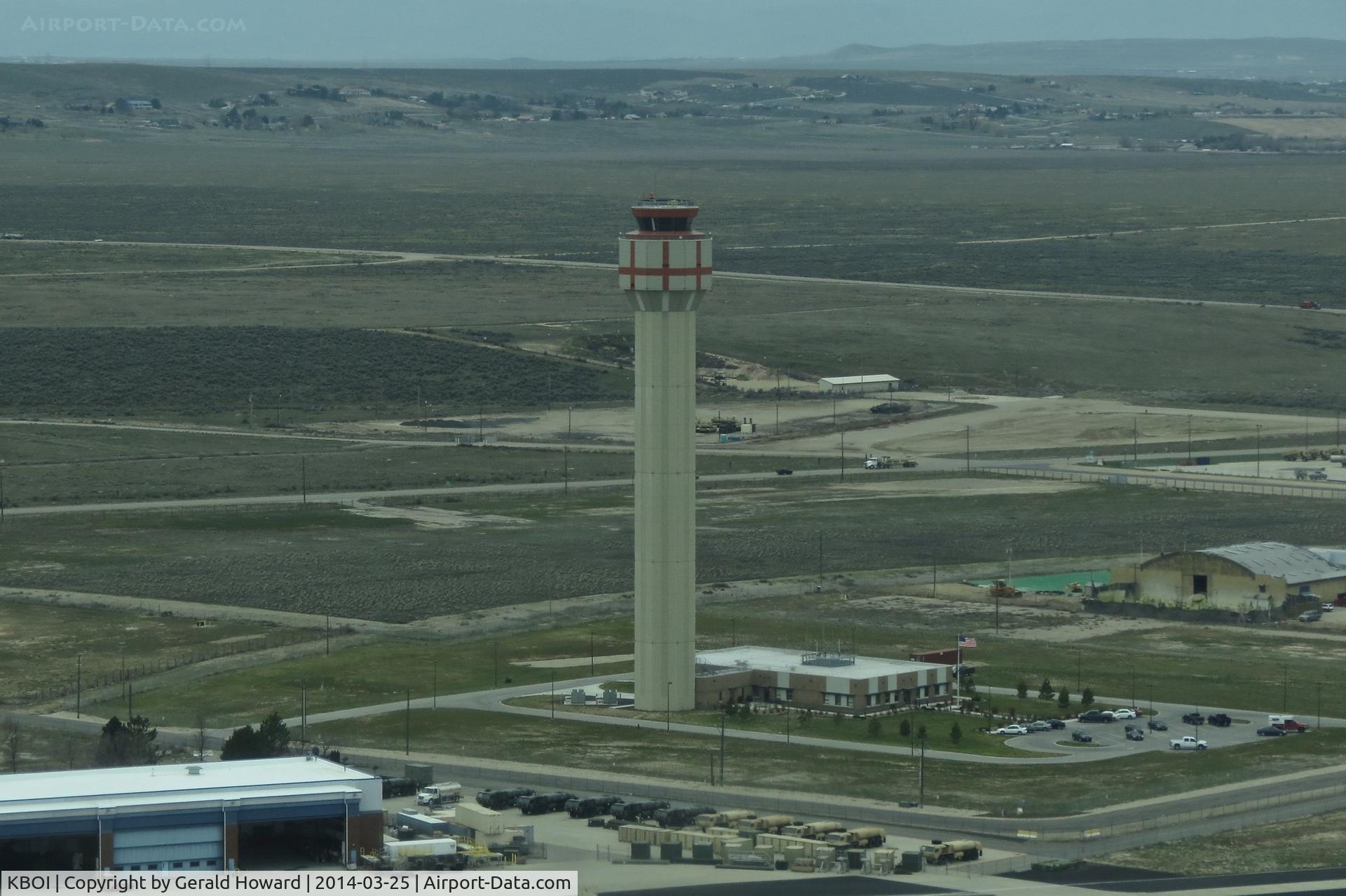 Boise Air Terminal/gowen Fld Airport (BOI) - FAA Control Tower located on the south side of BOI.