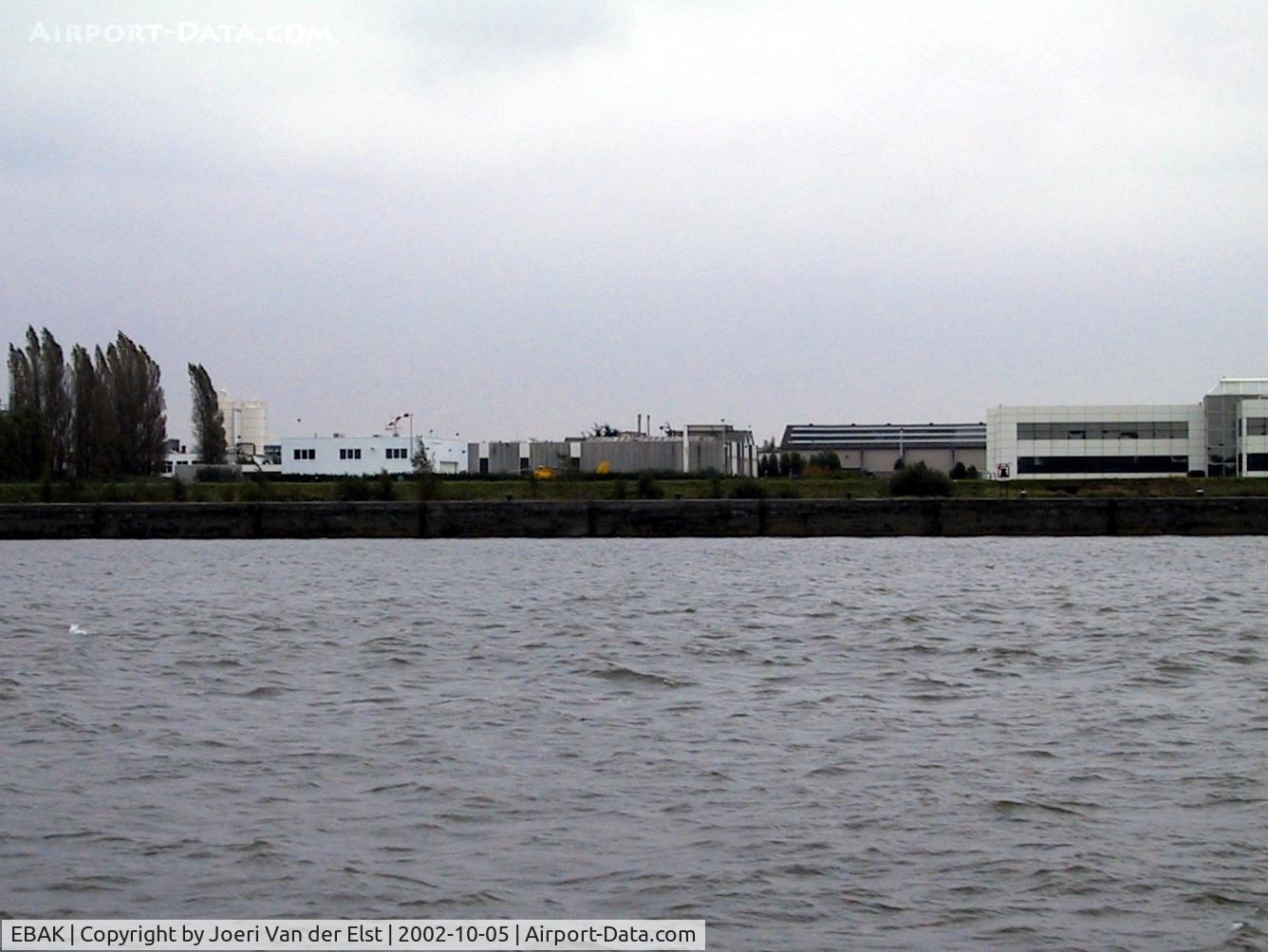 EBAK Airport - Kiel heliport Airport seen from the river Schelde