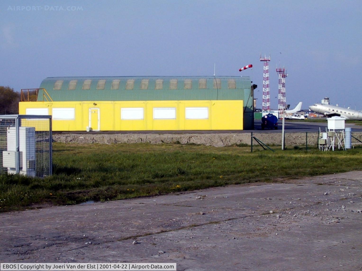 Ostend-Bruges International Airport, Ostend Belgium (EBOS) - Original office Noordzee Helikopters Vlaanderen at EBOS, LX-DKT