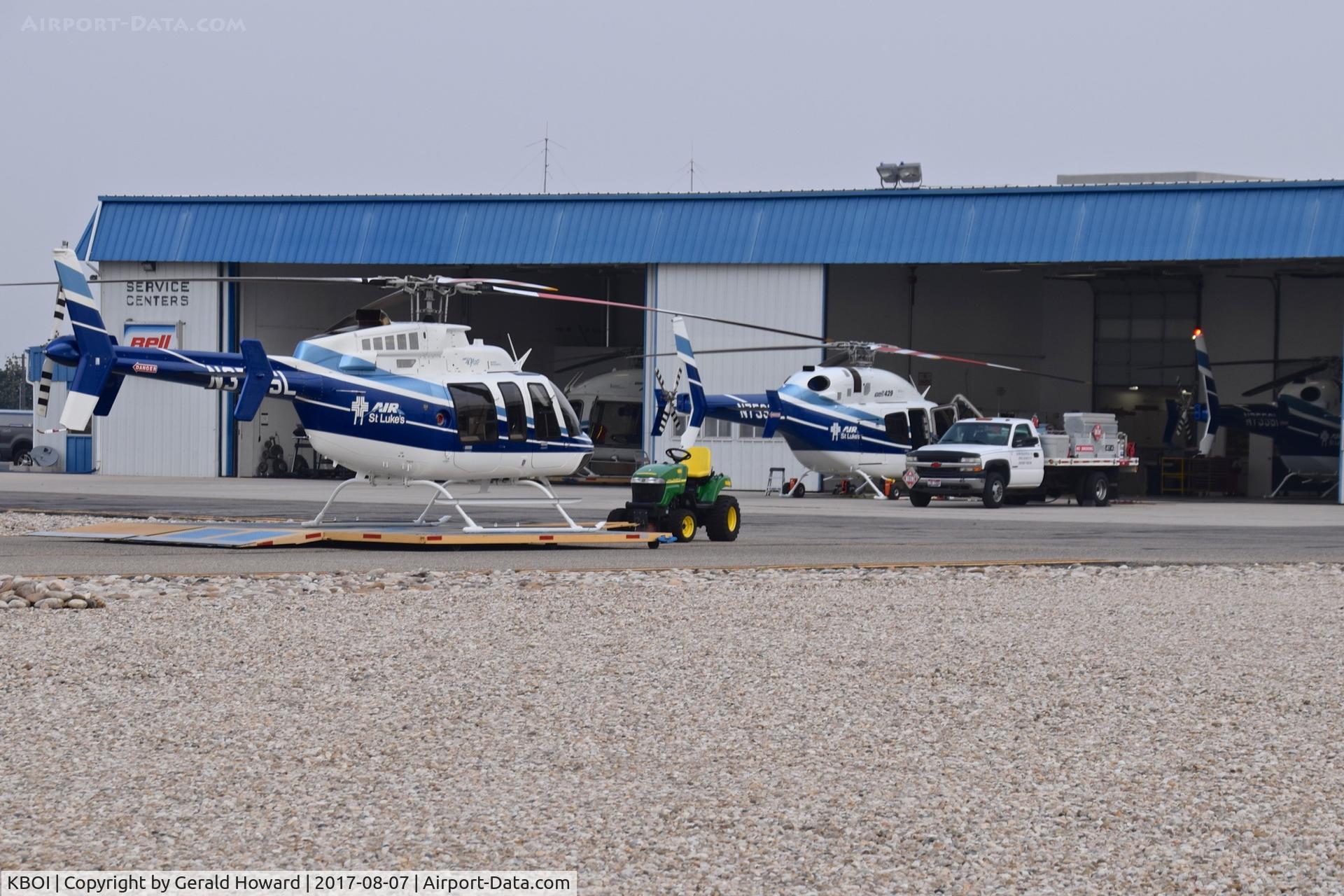 Boise Air Terminal/gowen Fld Airport (BOI) - Helicopters awaiting maintenance at Aviation Air.