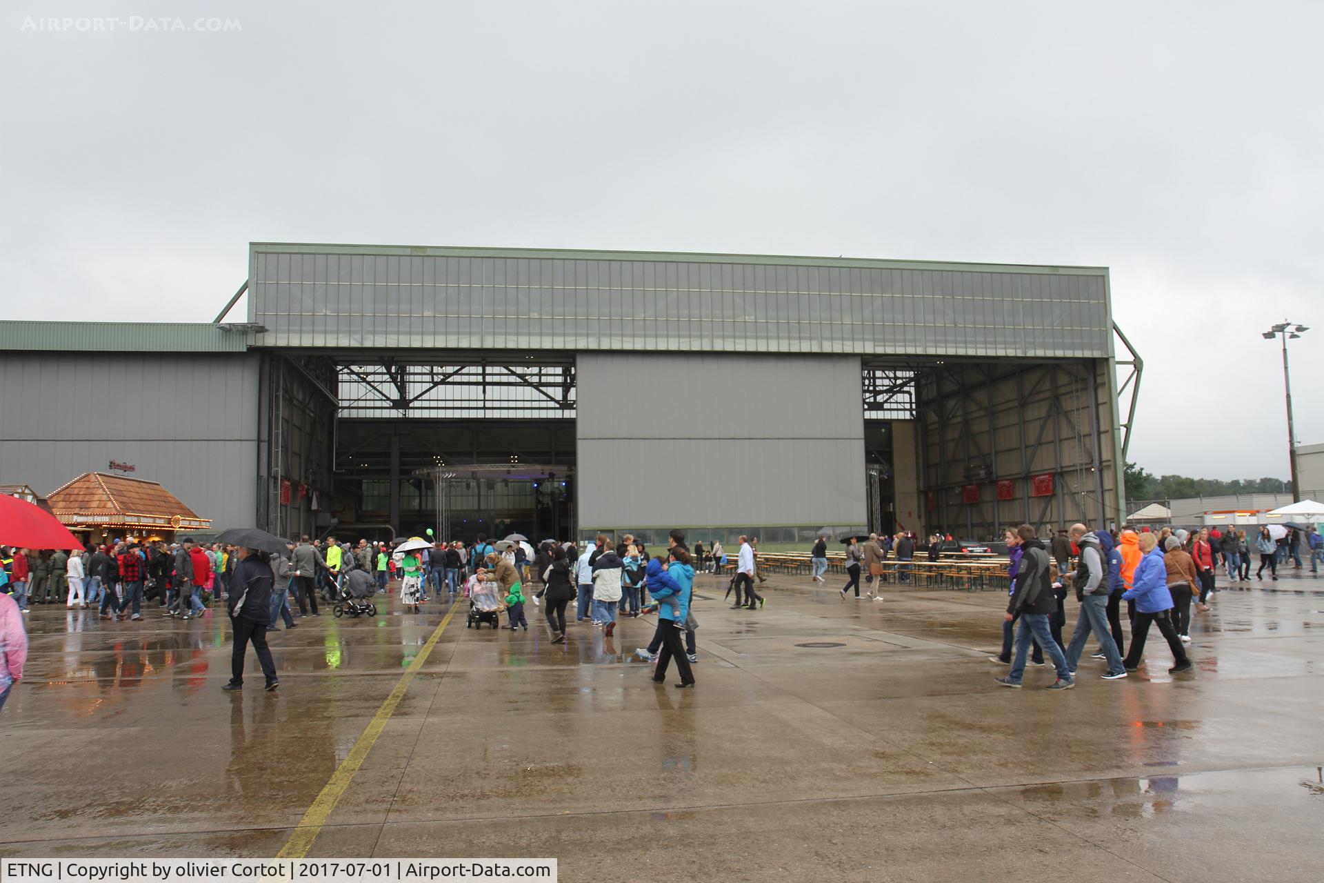 NATO Air Base Geilenkirchen Airport, Geilenkirchen Germany (ETNG) - one of the hangars, during the 2017 open door day