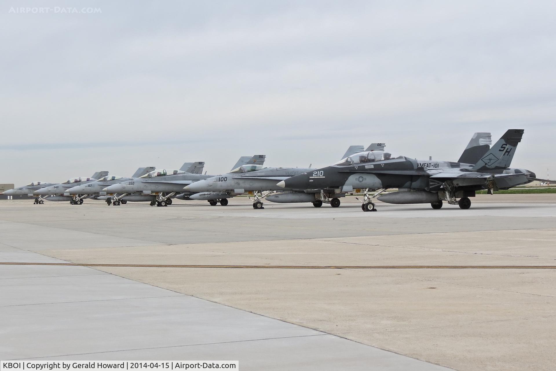 Boise Air Terminal/gowen Fld Airport (BOI) - Parked on south GA ramp. VMFAT-101 