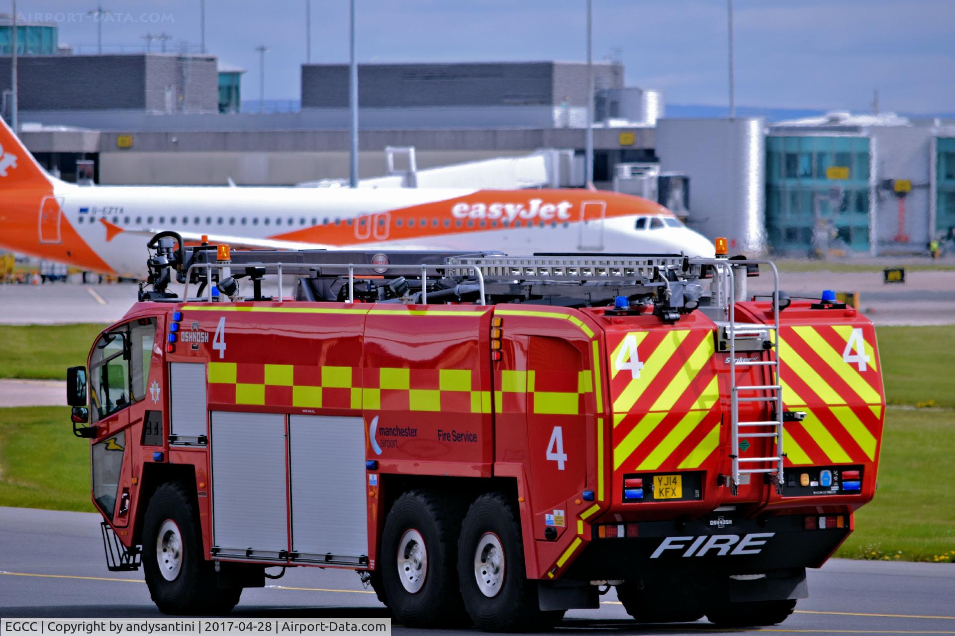 Manchester Airport, Manchester, England United Kingdom (EGCC) - man egcc airport fire truck