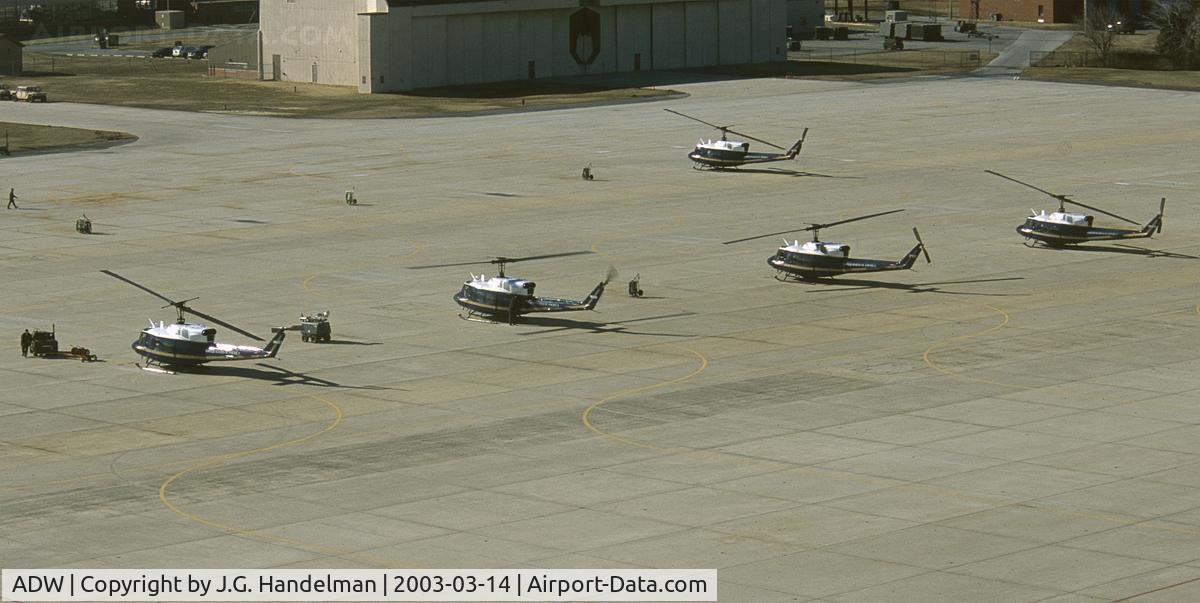Joint Base Andrews Airport (ADW) - 1st Helo Squadron ramp.