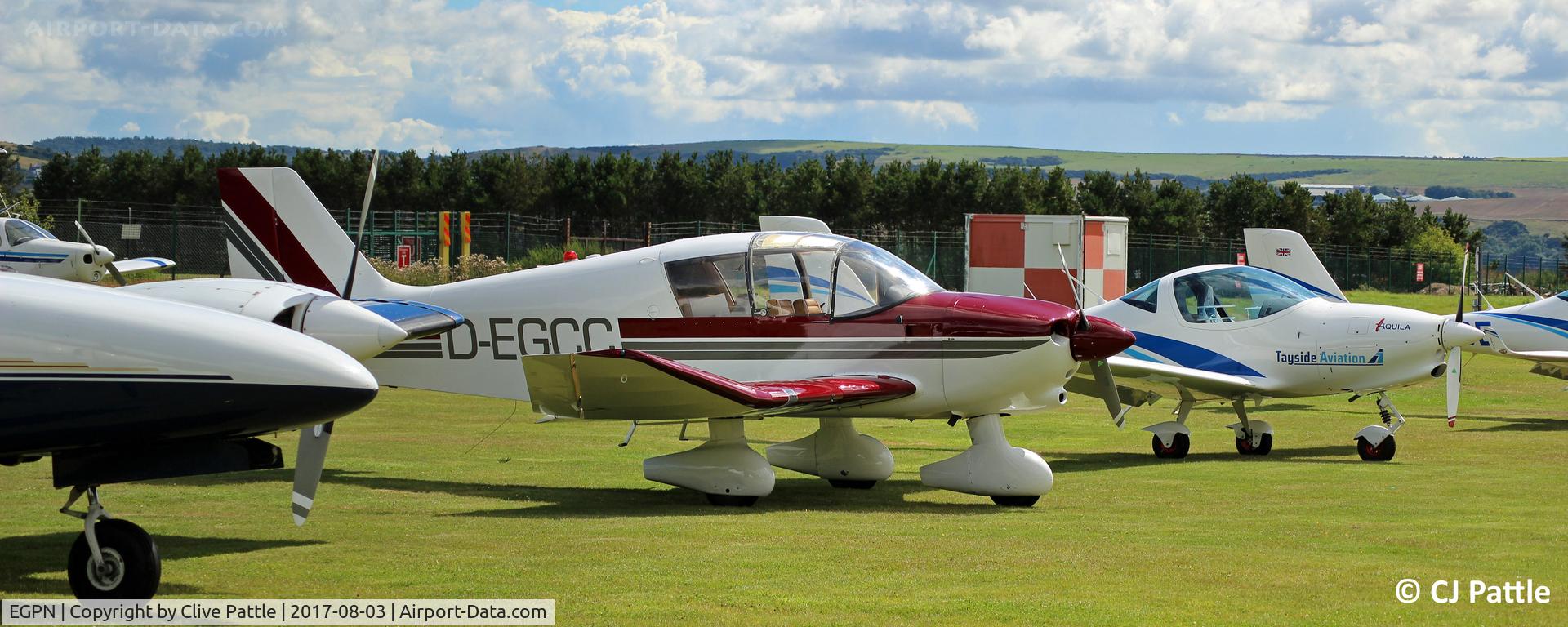 Dundee Airport, Dundee, Scotland United Kingdom (EGPN) - GA line-up at Dundee