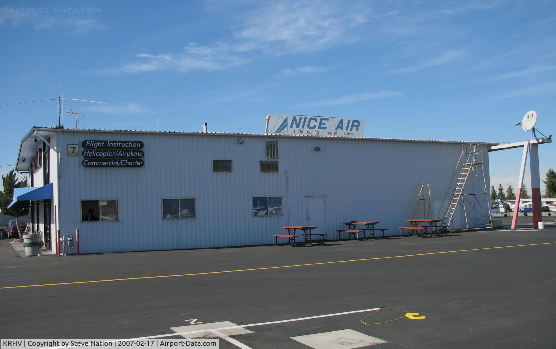 Reid-hillview Of Santa Clara County Airport (RHV) - Nice Air flight training company hangar @ Reid-Hillview Airport in San Jose, CA