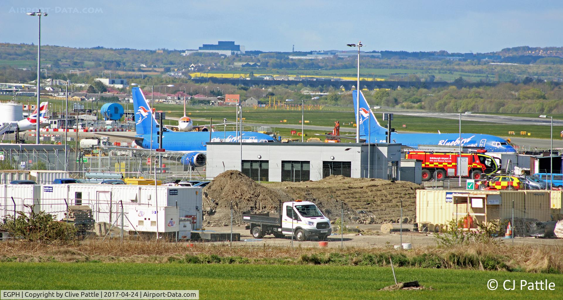 Edinburgh Airport, Edinburgh, Scotland United Kingdom (EGPH) - Airport View of Edinburgh
