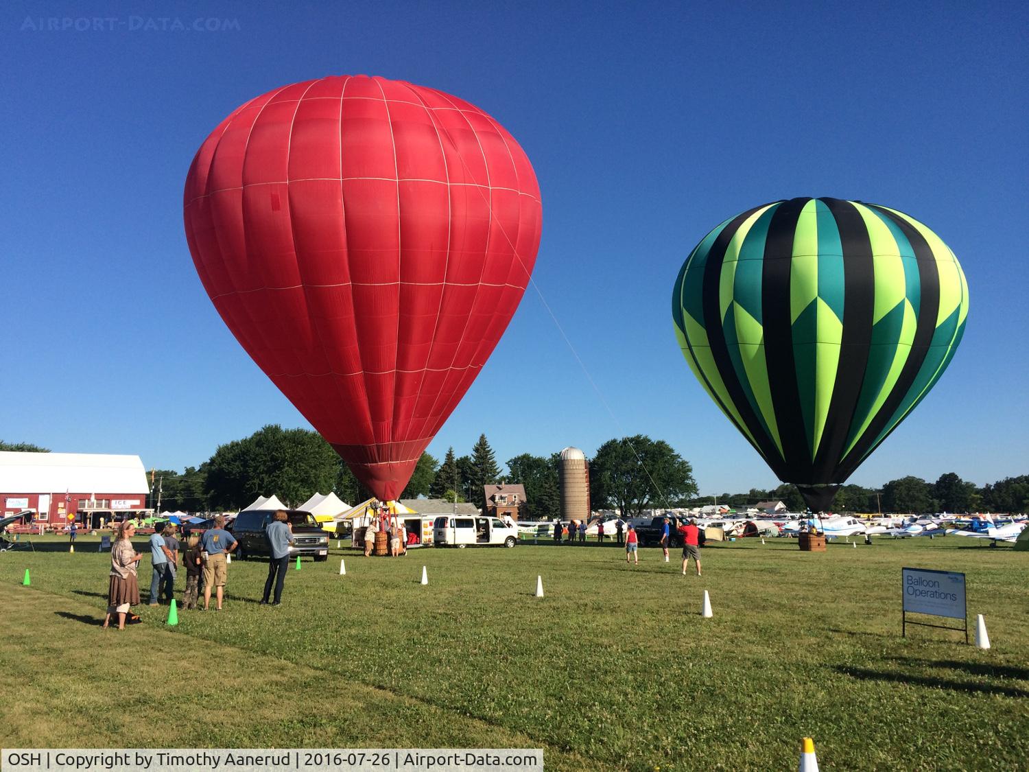Wittman Regional Airport (OSH) - Hot Air Balloons on display