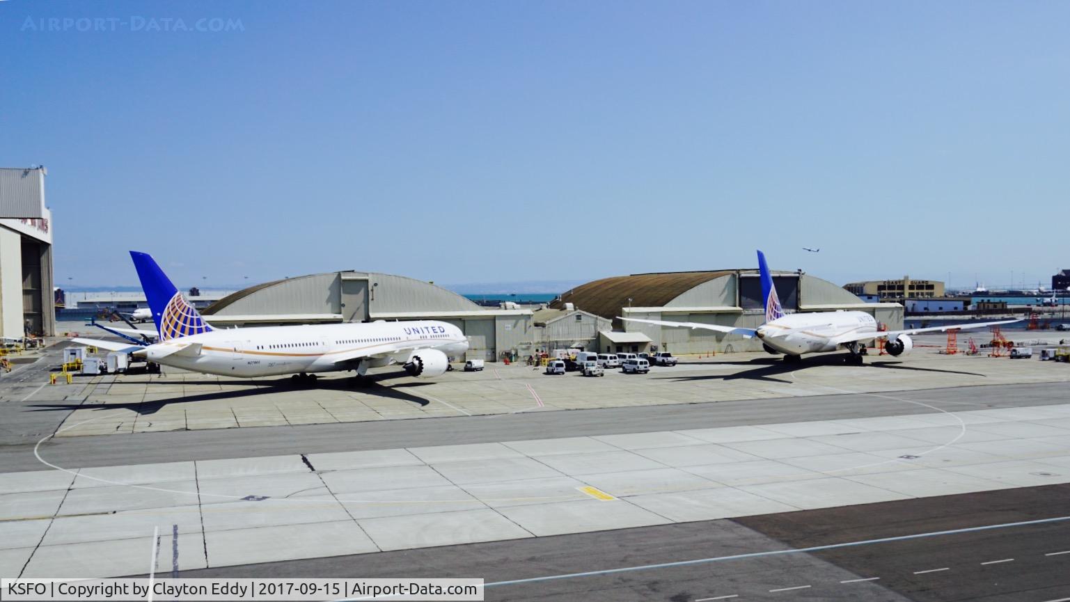 San Francisco International Airport (SFO) - United Airlines maintenance base. 2017.