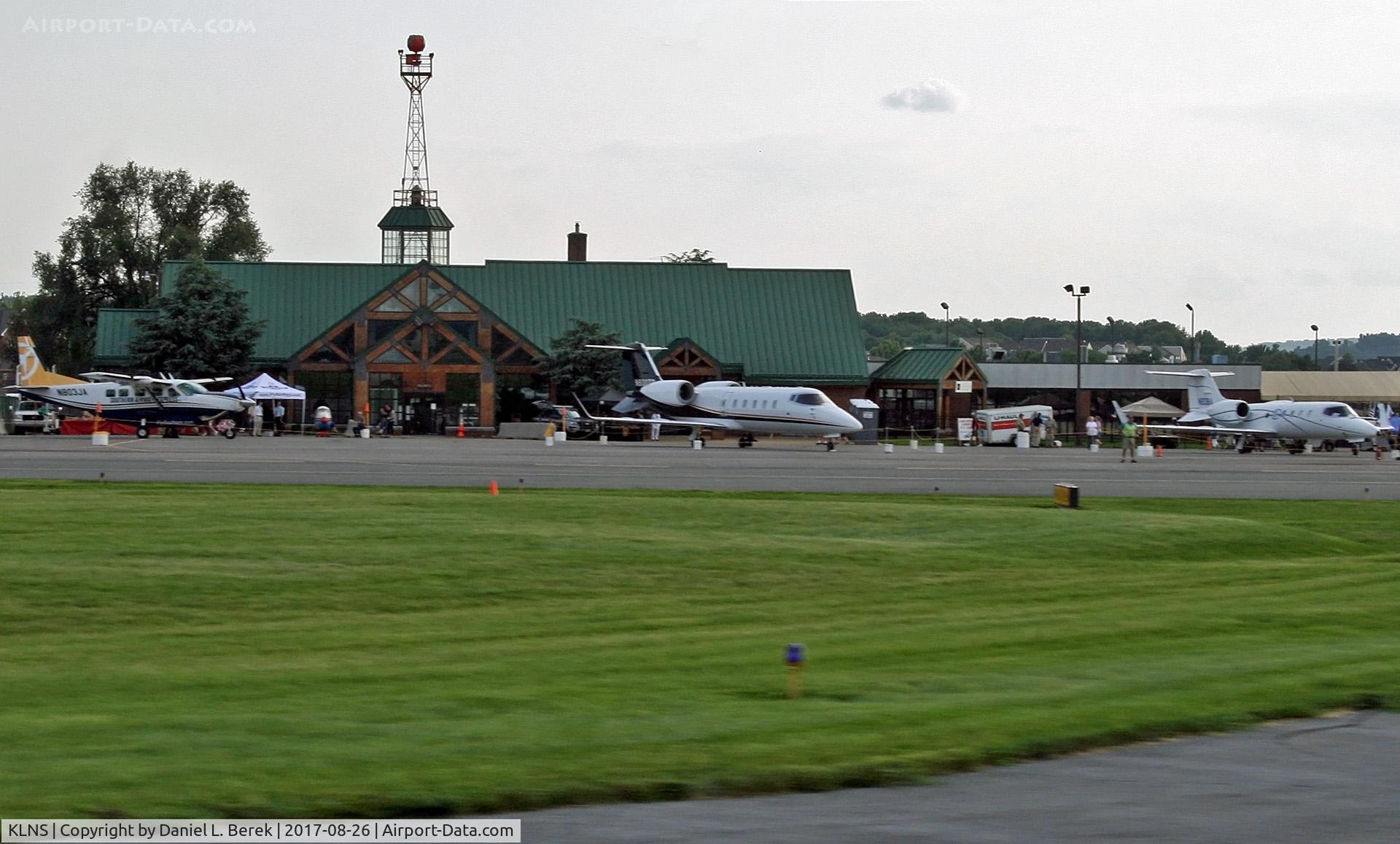 Lancaster Airport (LNS) - This is the main terminal; behind it, the old tower is visible.