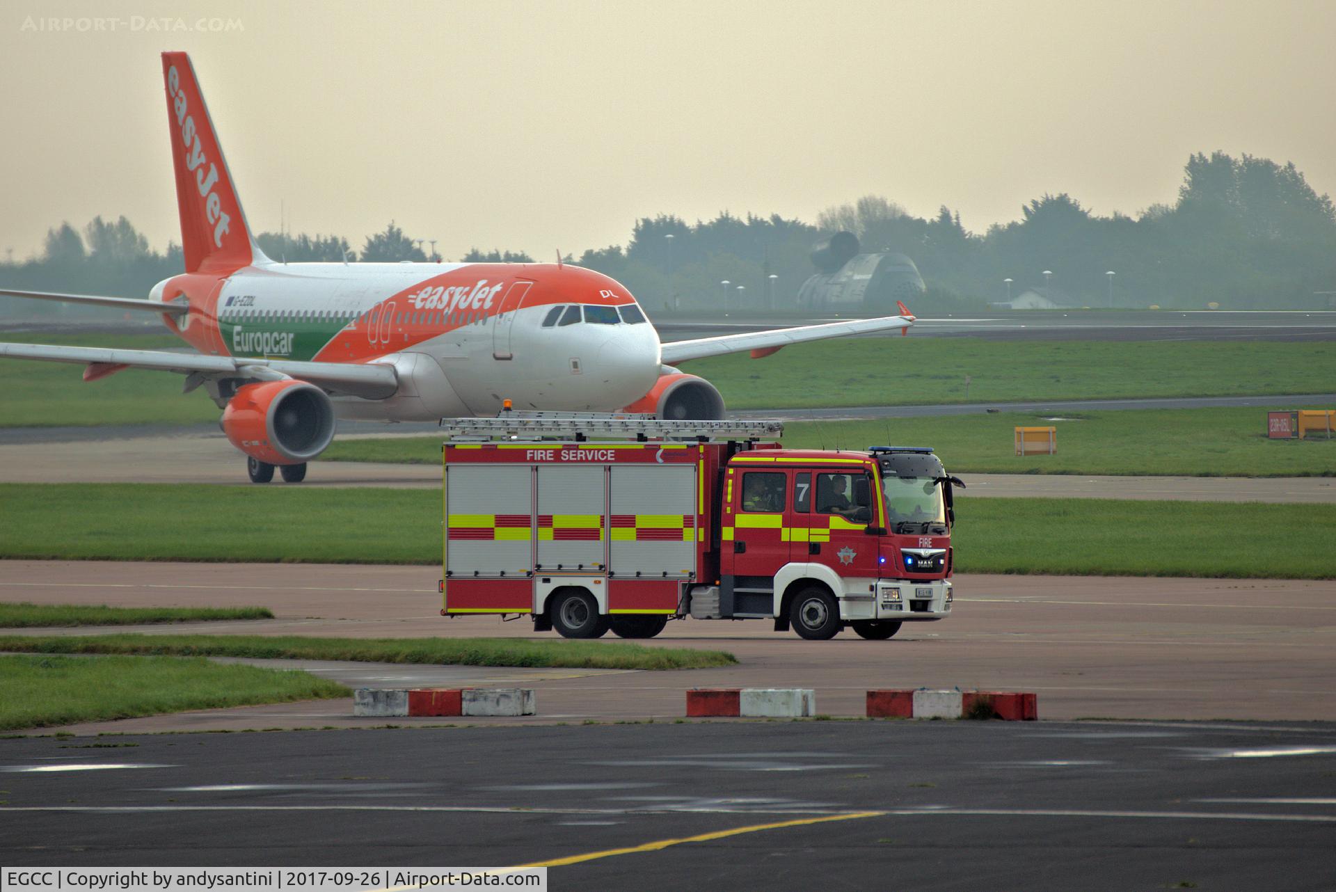 Manchester Airport, Manchester, England United Kingdom (EGCC) - man airport fire truck