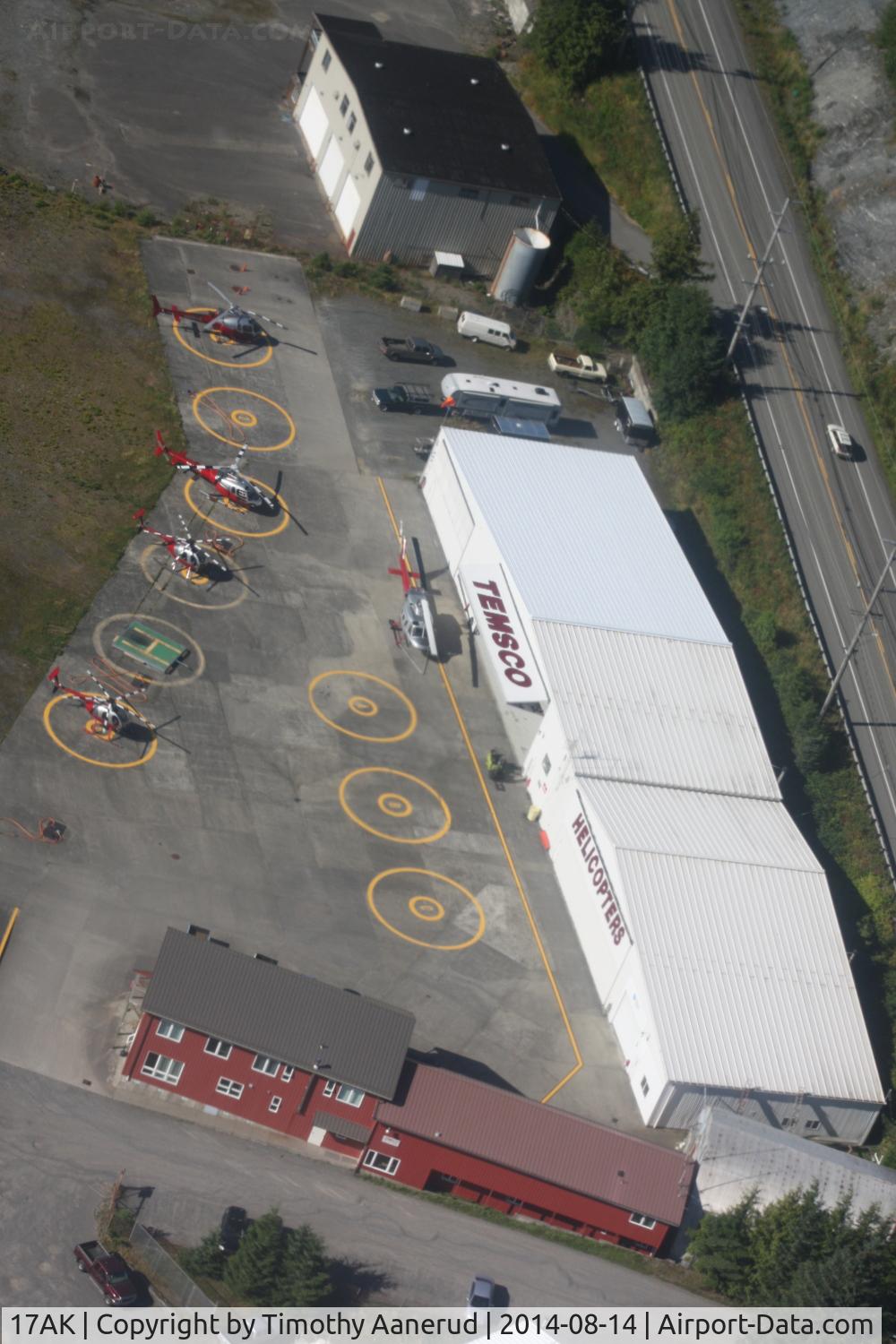 Ketchikan /temsco H/ Heliport (17AK) - The cruise ships keep this heliport busy.