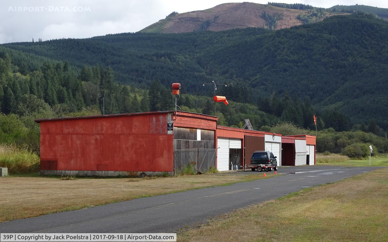 Strom Field Airport (39P) - Hangars at Strom Field airport, Morton WA