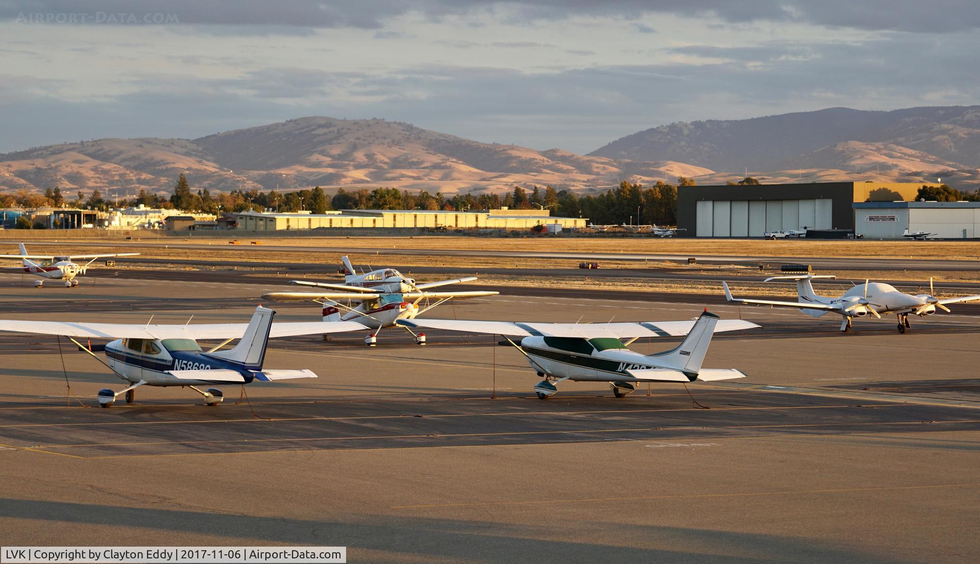 Livermore Municipal Airport (LVK) - Ramp at Livermore Airport California 2017.