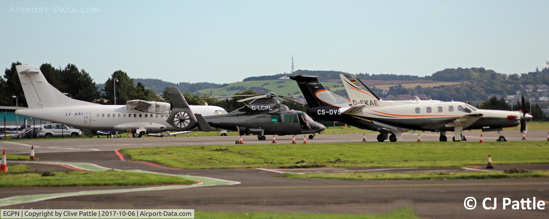 Dundee Airport, Dundee, Scotland United Kingdom (EGPN) - Dundee ramp view
