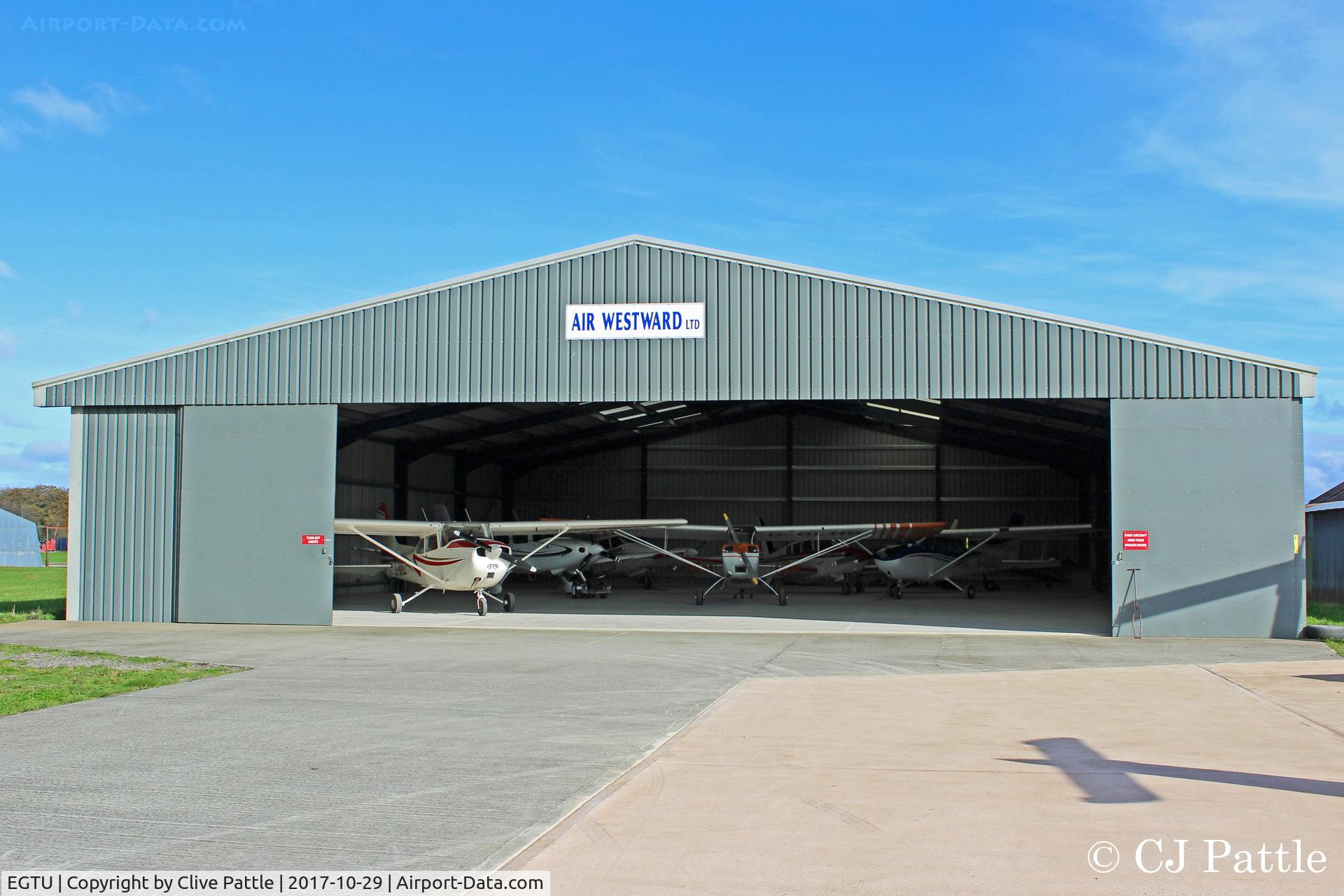 Dunkeswell Aerodrome Airport, Honiton, England United Kingdom (EGTU) - Westward Air Services Hangar at Dunkeswell